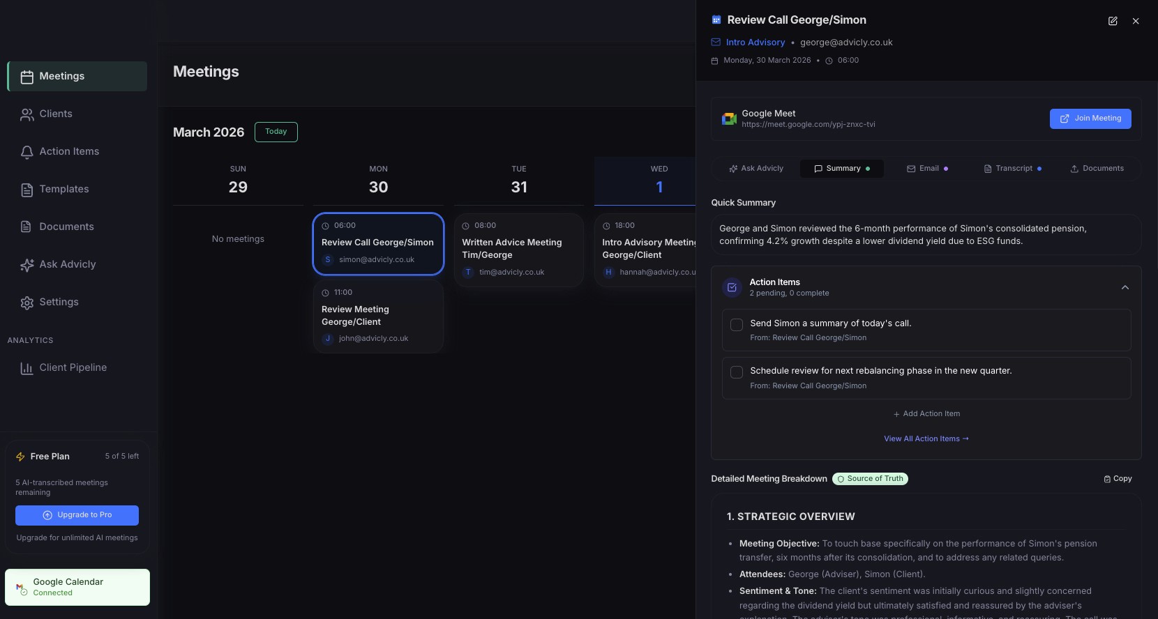 An image of Dreelio's dashboard