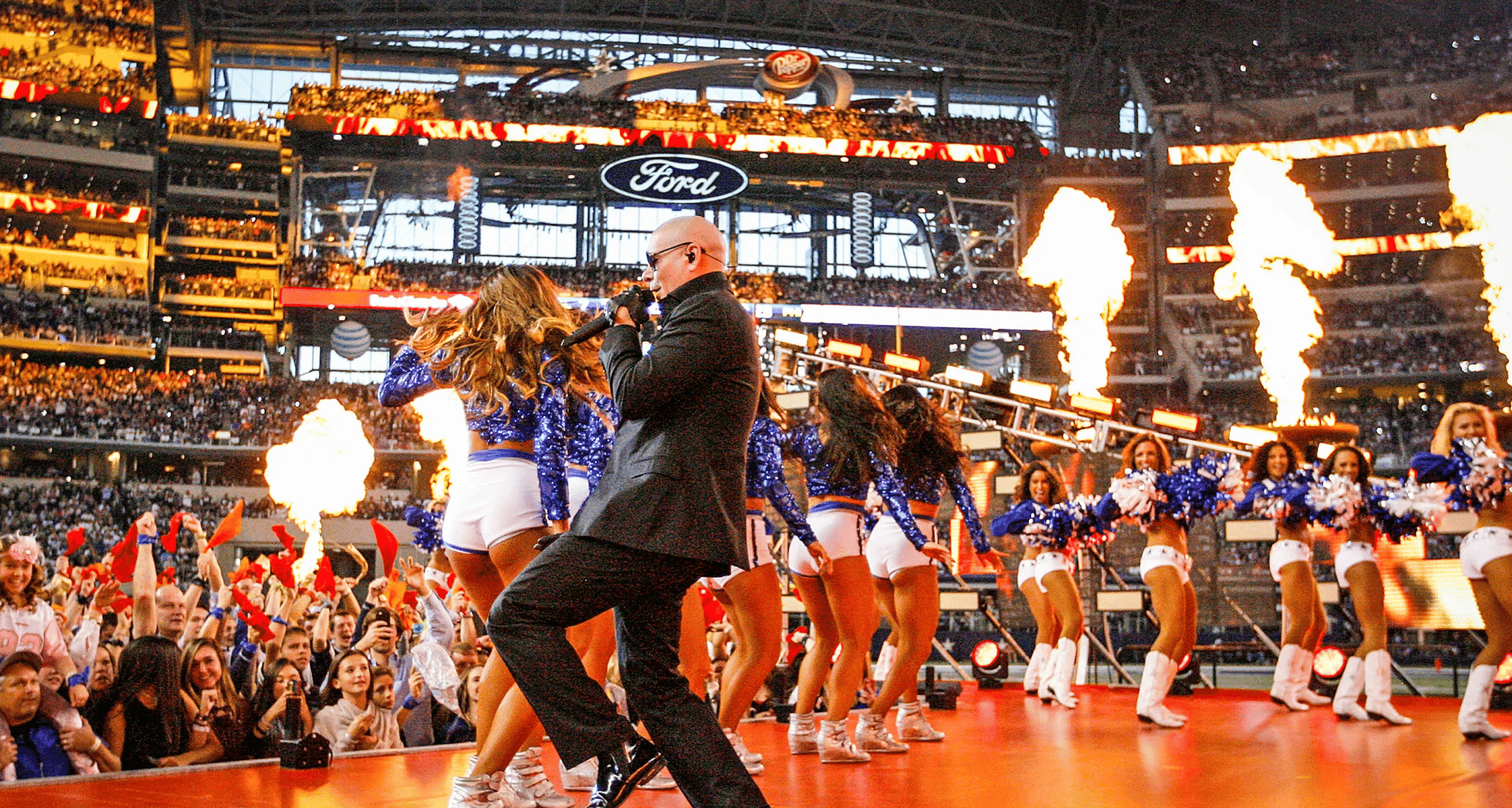 Dallas Cowboys Halftime Show with Pitt Bull