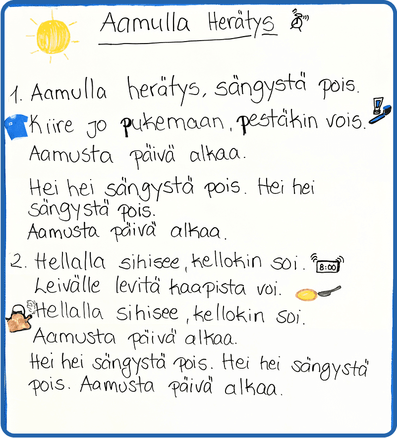 Poster of song lyrics