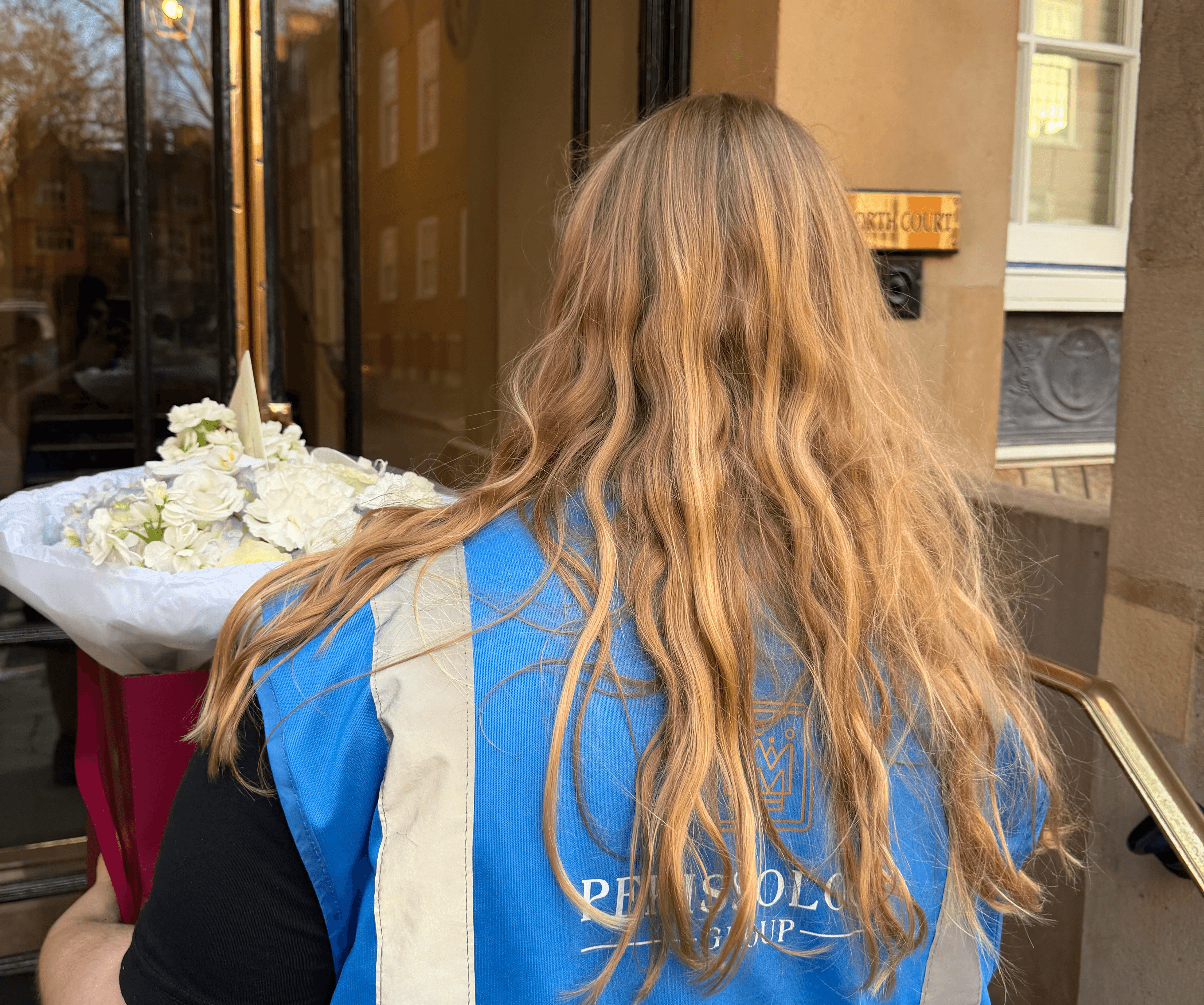 Perissology courier delivering fragile high value flowers