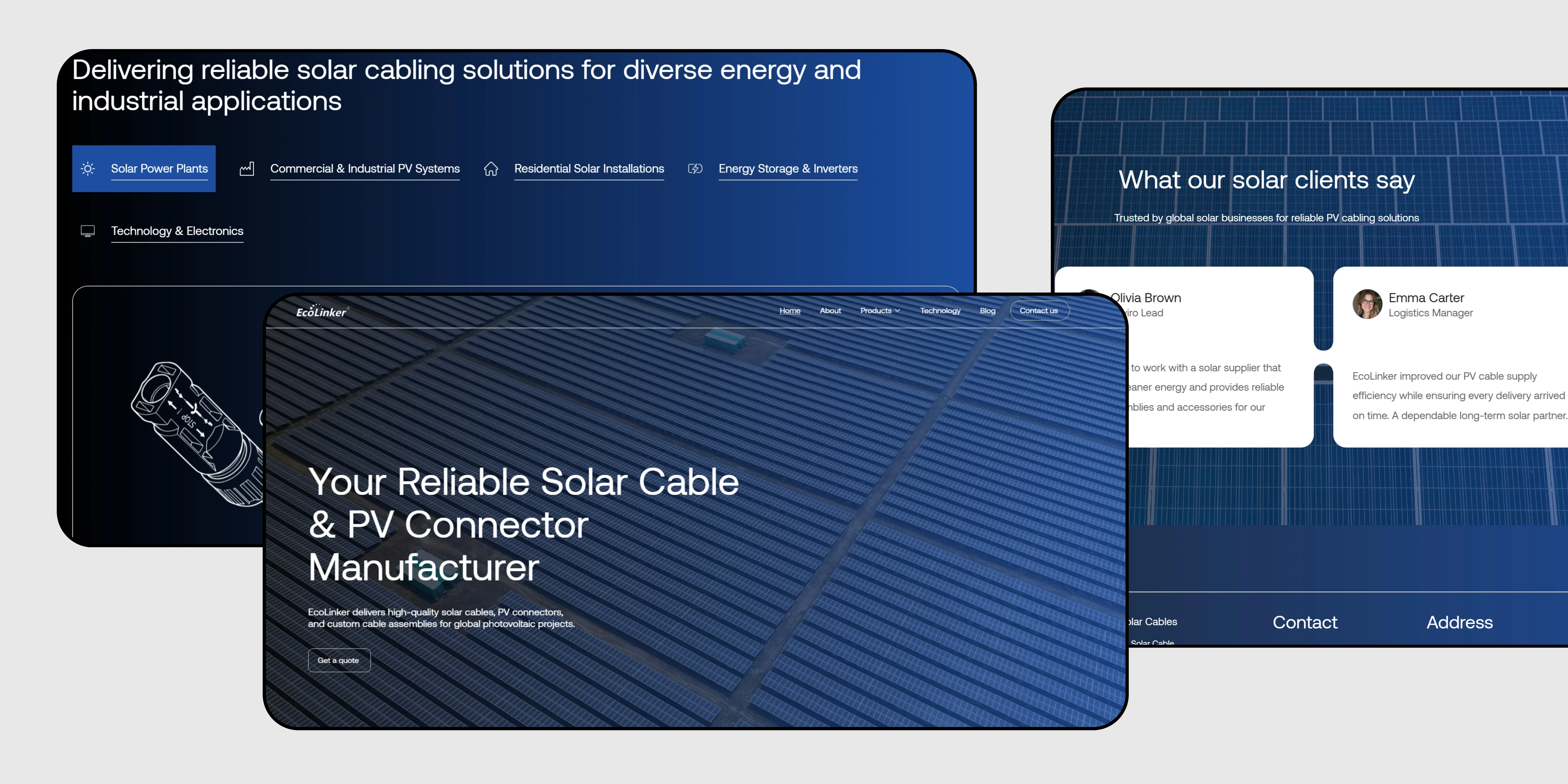 Custom B2B website design and development project for global market entry