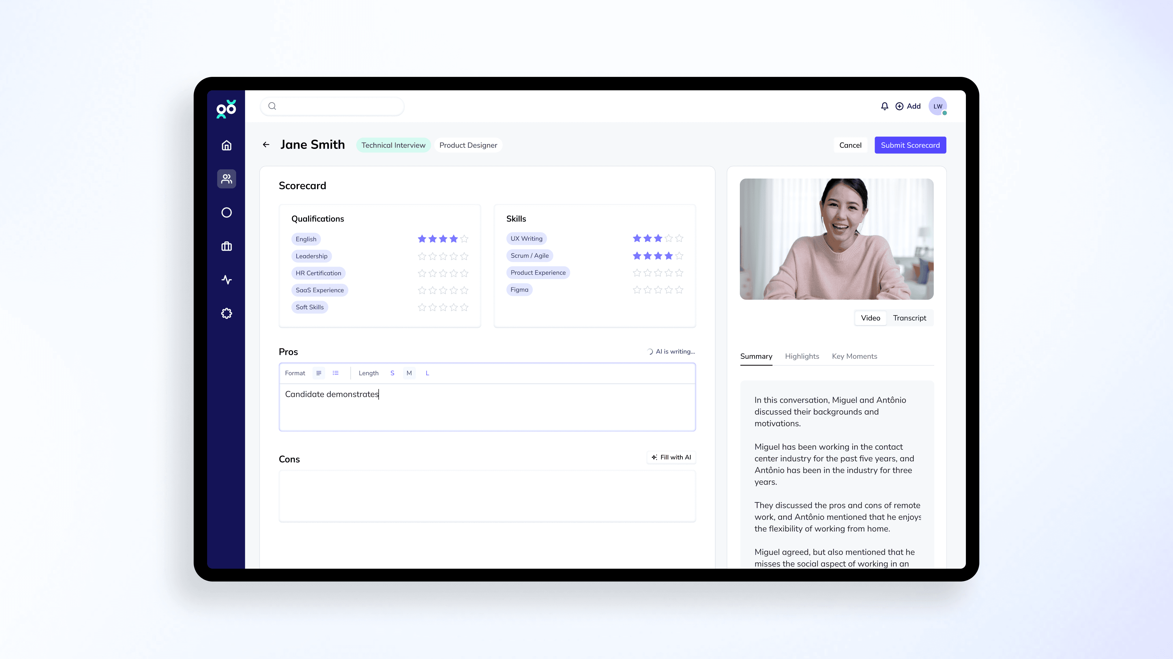 best ATS for structured interviews