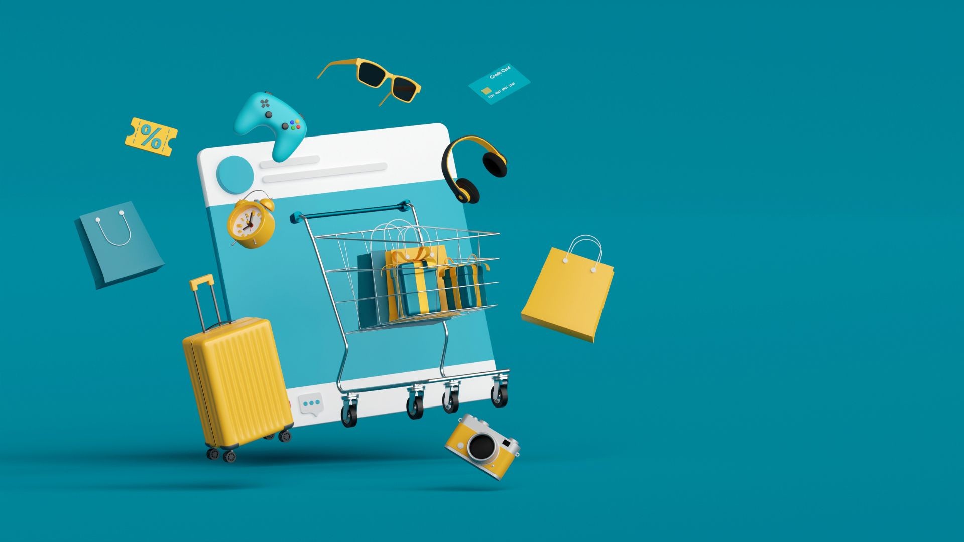 Photorealistic 3D render of a product packaging used for eCommerce.