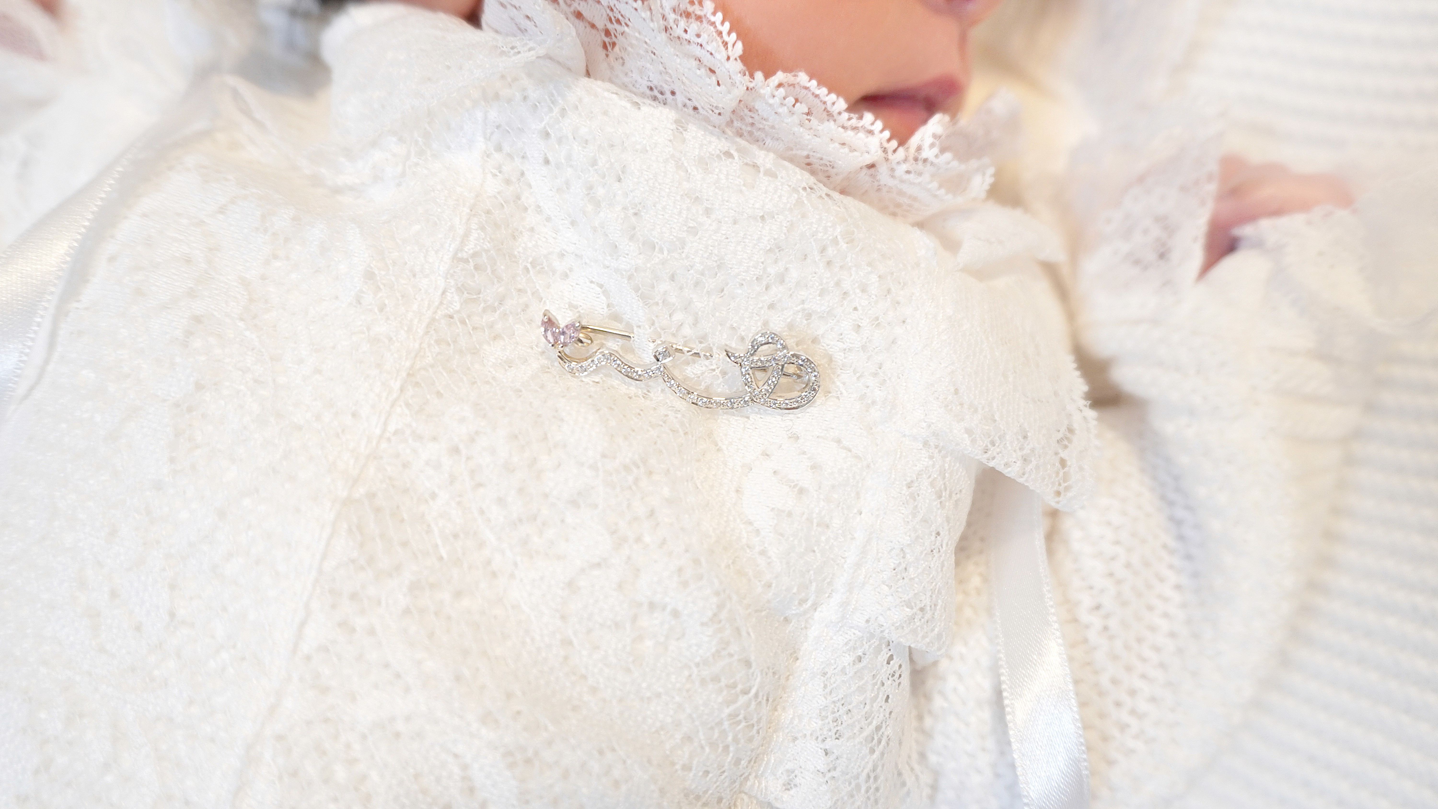 Close up details of a newborn baby during a fresh 48 photoshoot,