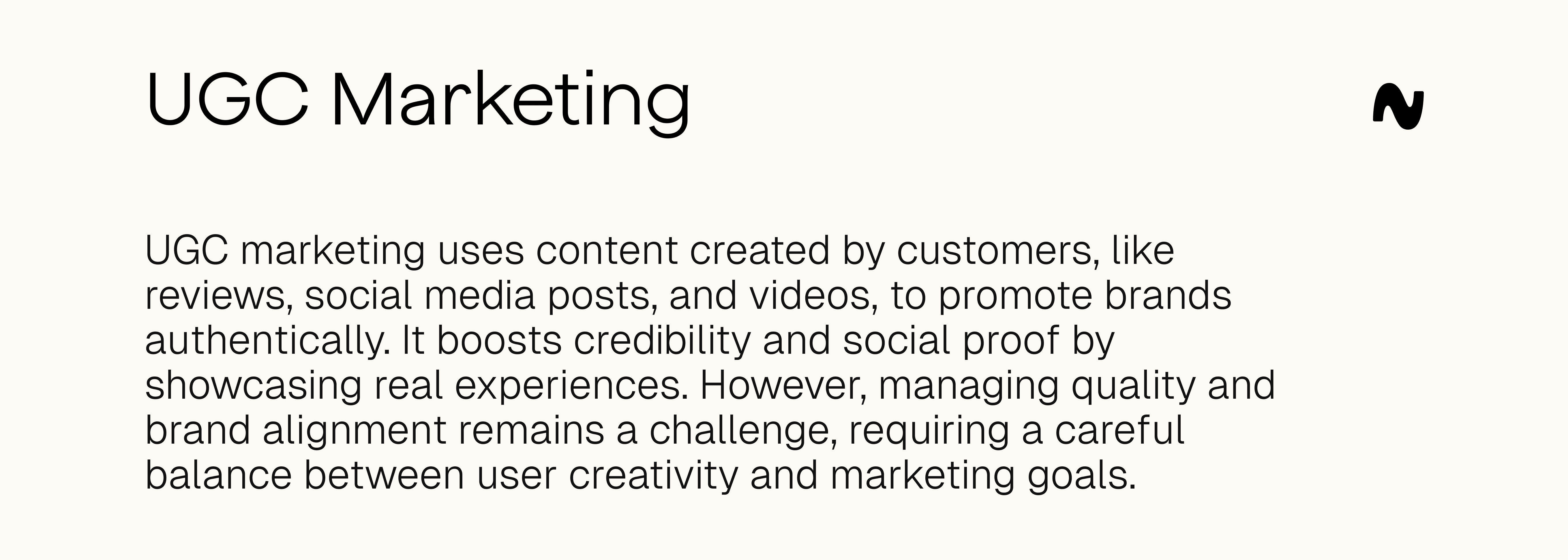 UGC marketing definition
