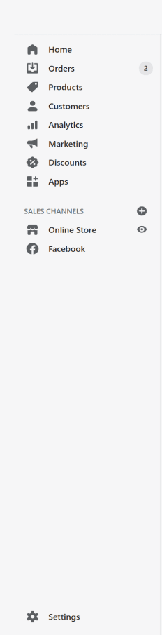 mockup of navigation bar used in the app 