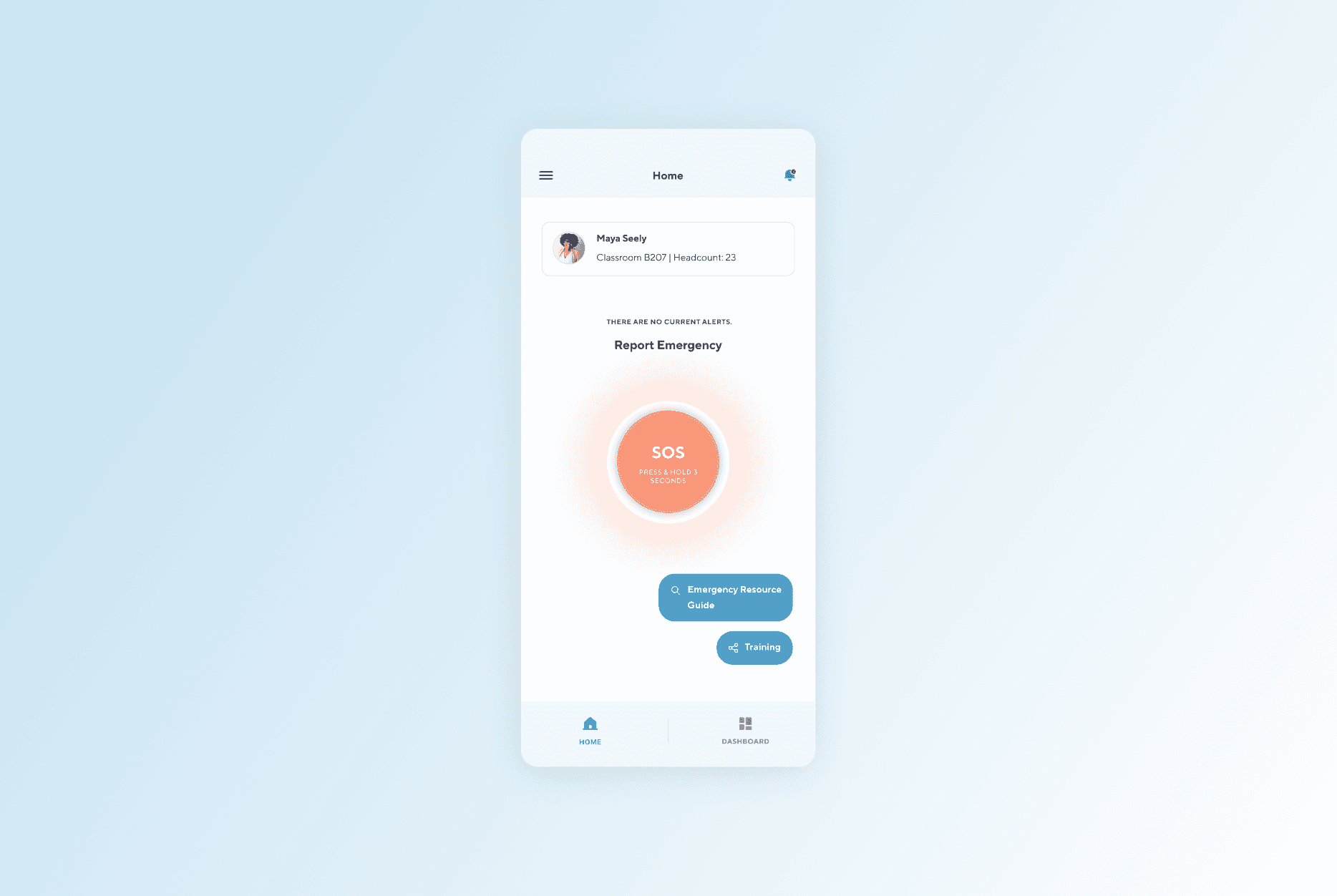 Three mobile mockups of the Balance app on a blue background.