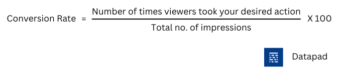 conversion rate formula 