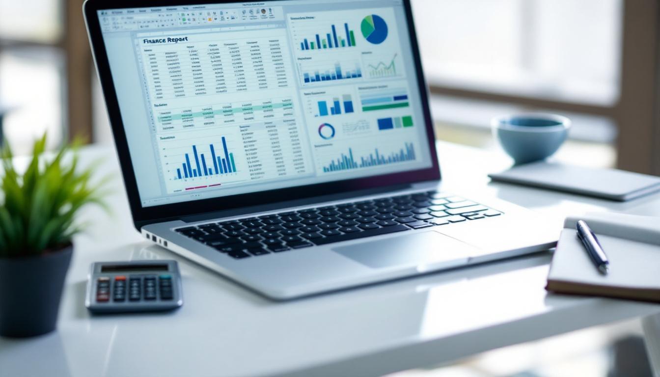 a laptop with excel data - Excel Data Organization Best Practices