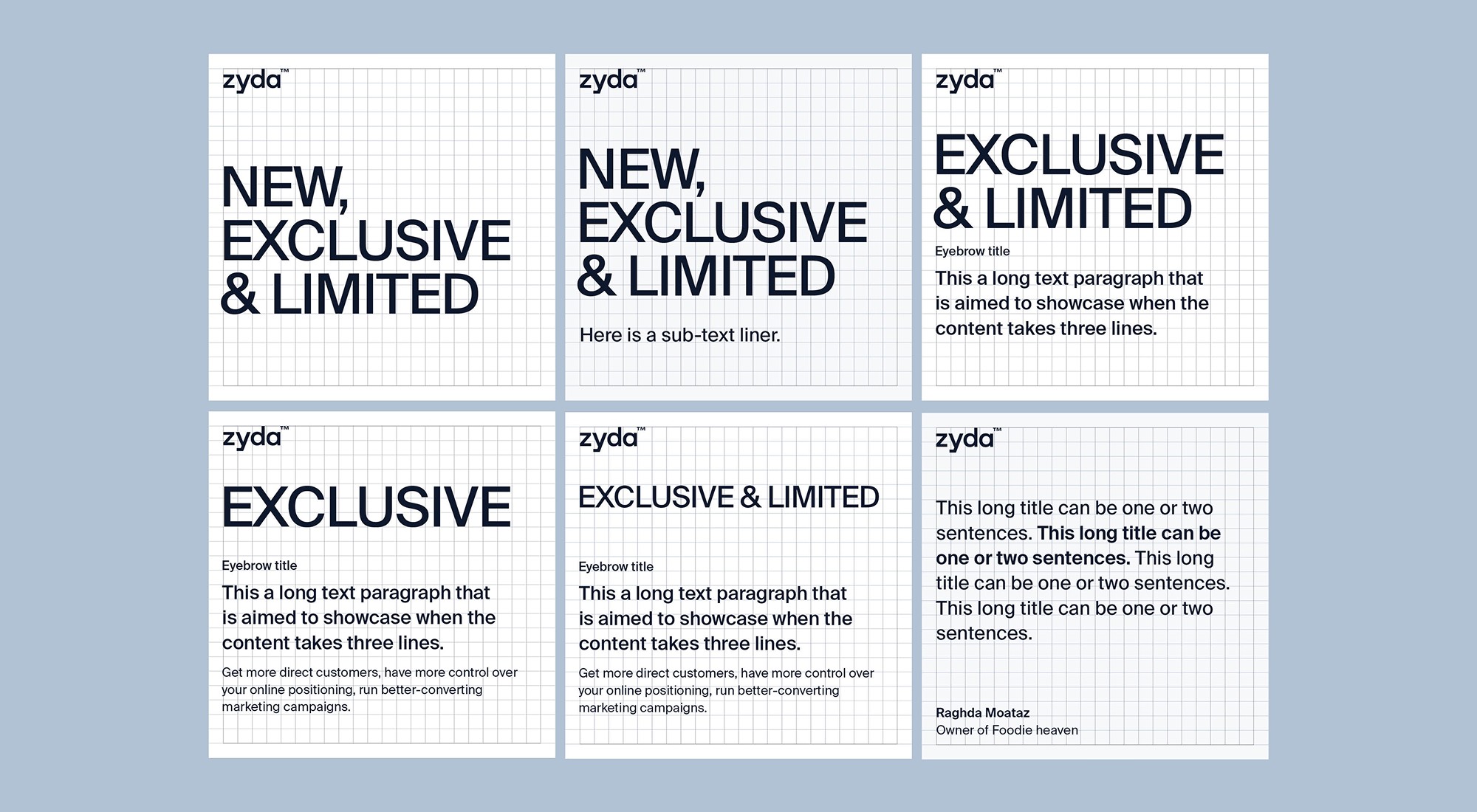 Arabic typography and bilingual brand system for Zyda brand identity