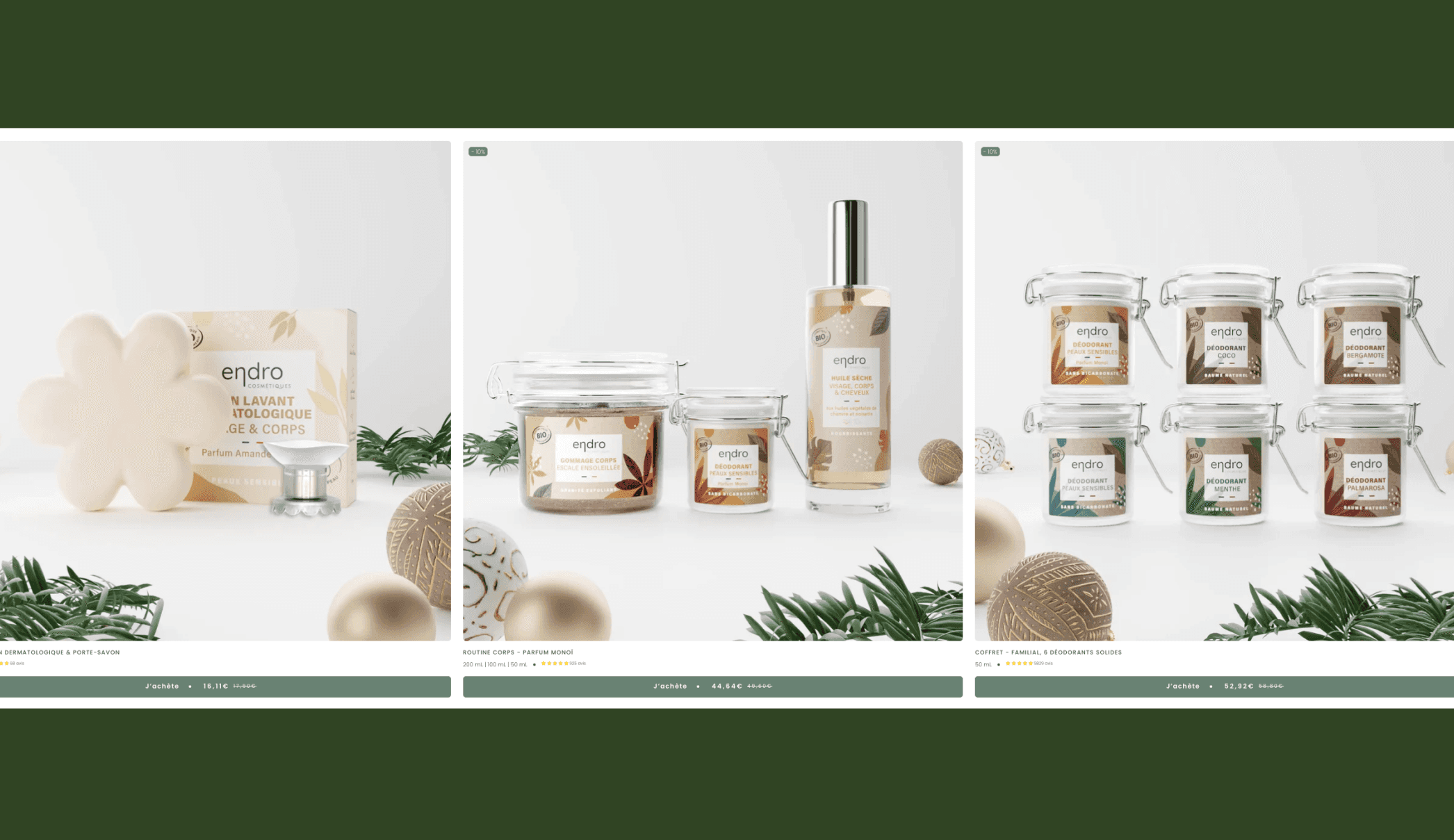 Endro Cosmétiques Ecommerce Assets