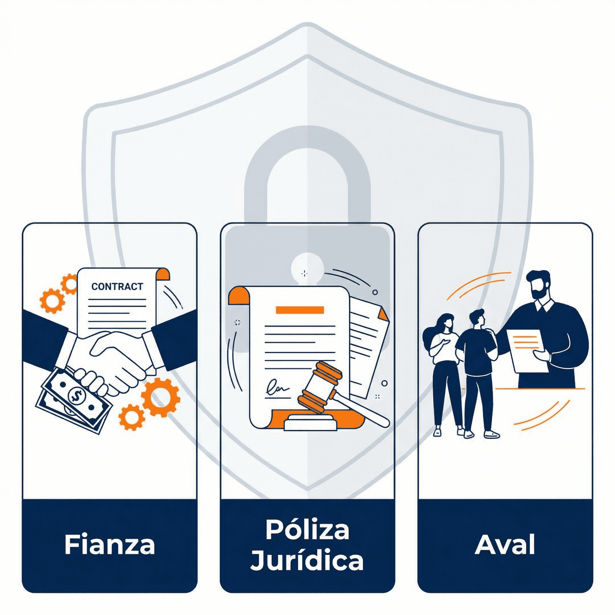 Fianza vs Póliza Jurídica vs Aval: Comparativa 2026