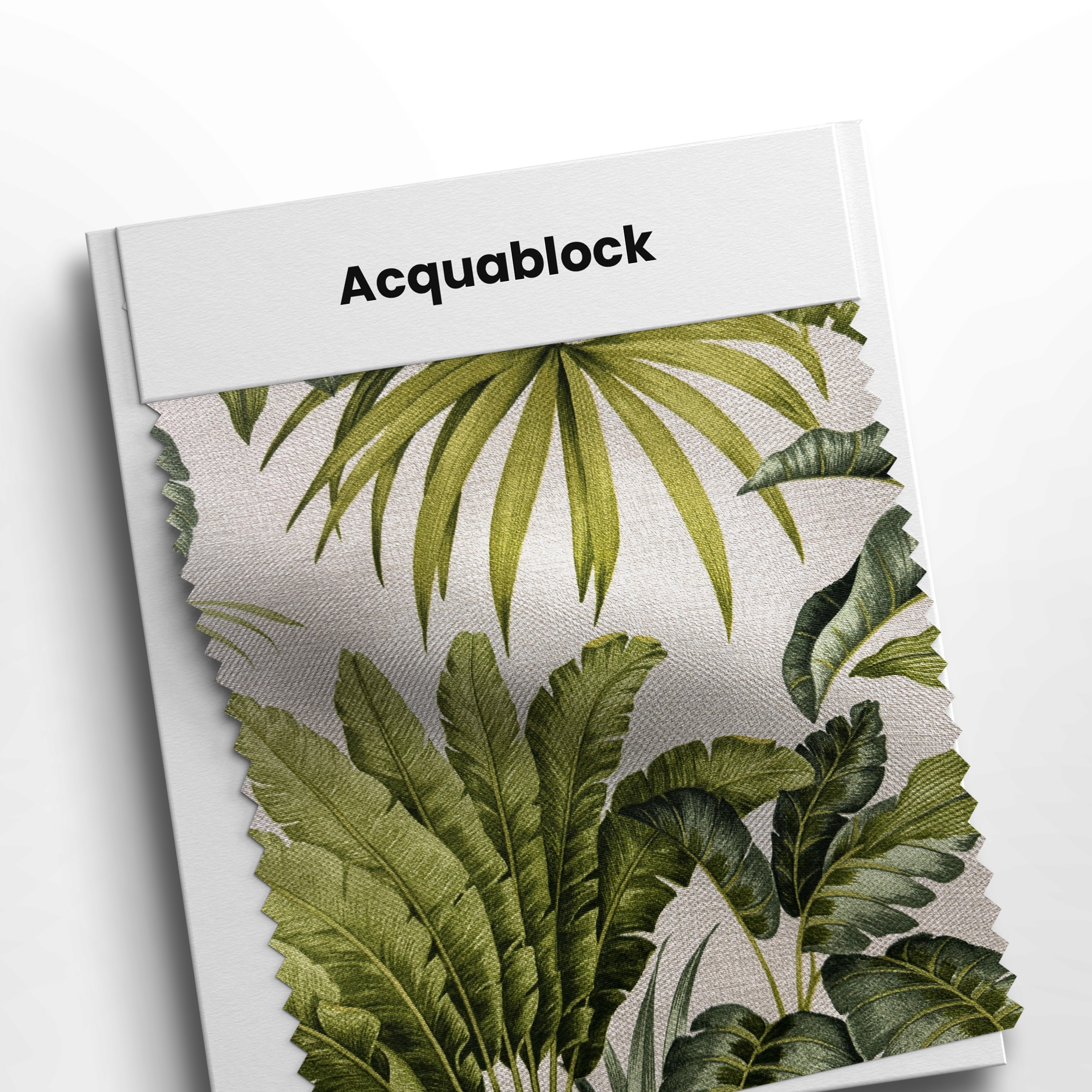 mostruario com tecido acquablock palmares bege