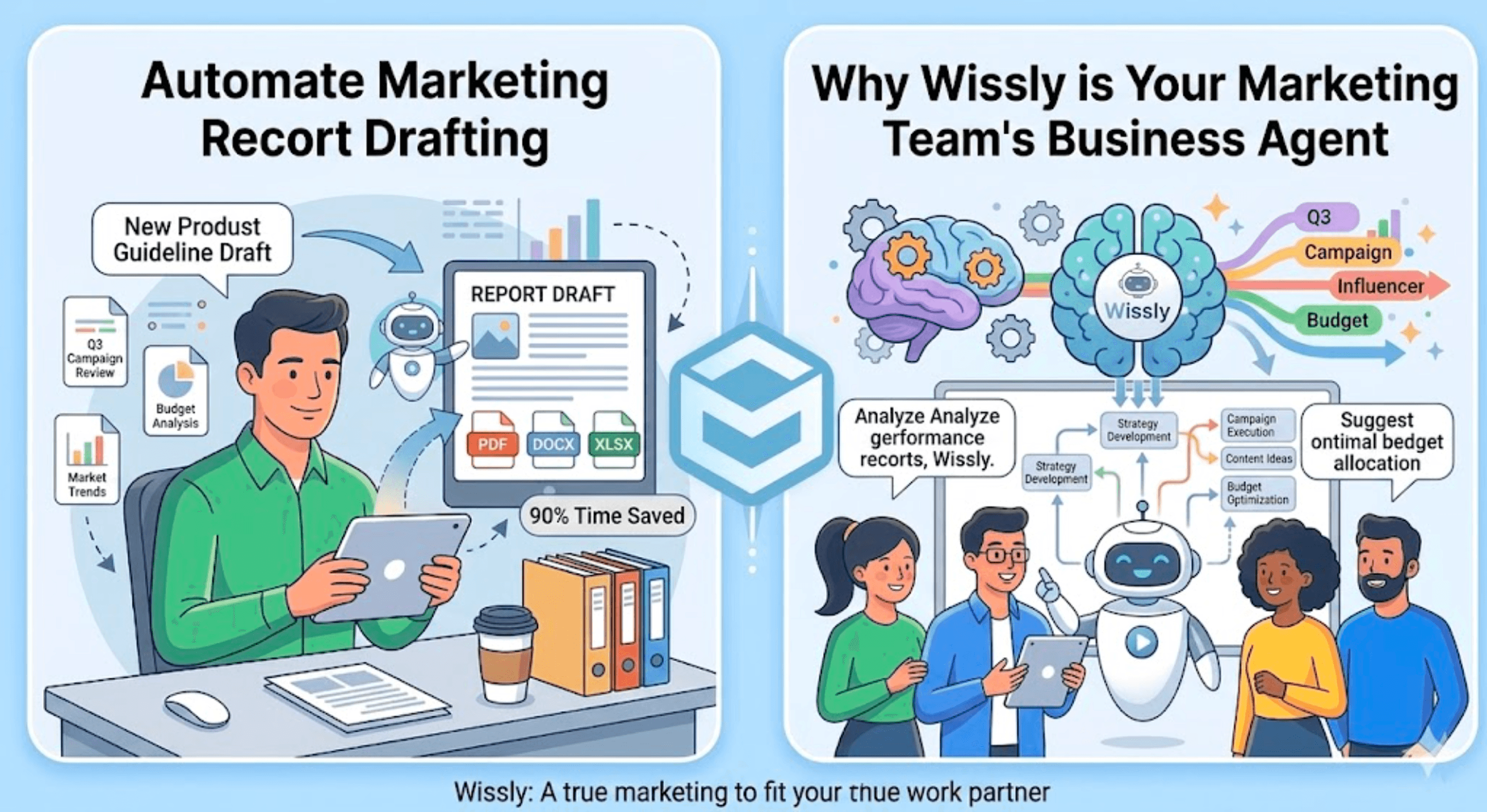 How Marketing Teams Eliminate Search Time and Automate Reporting with Wissly AI