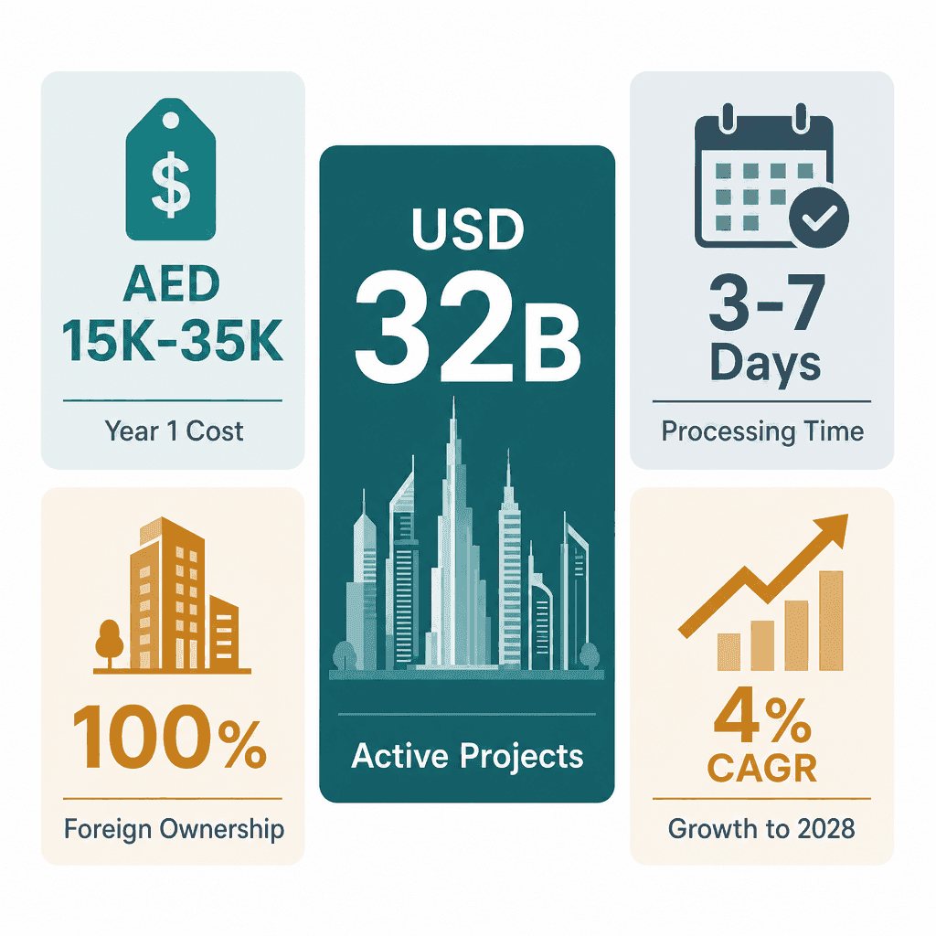 Infographic: Apply for a Physical Engineering Services Business License in Dubai