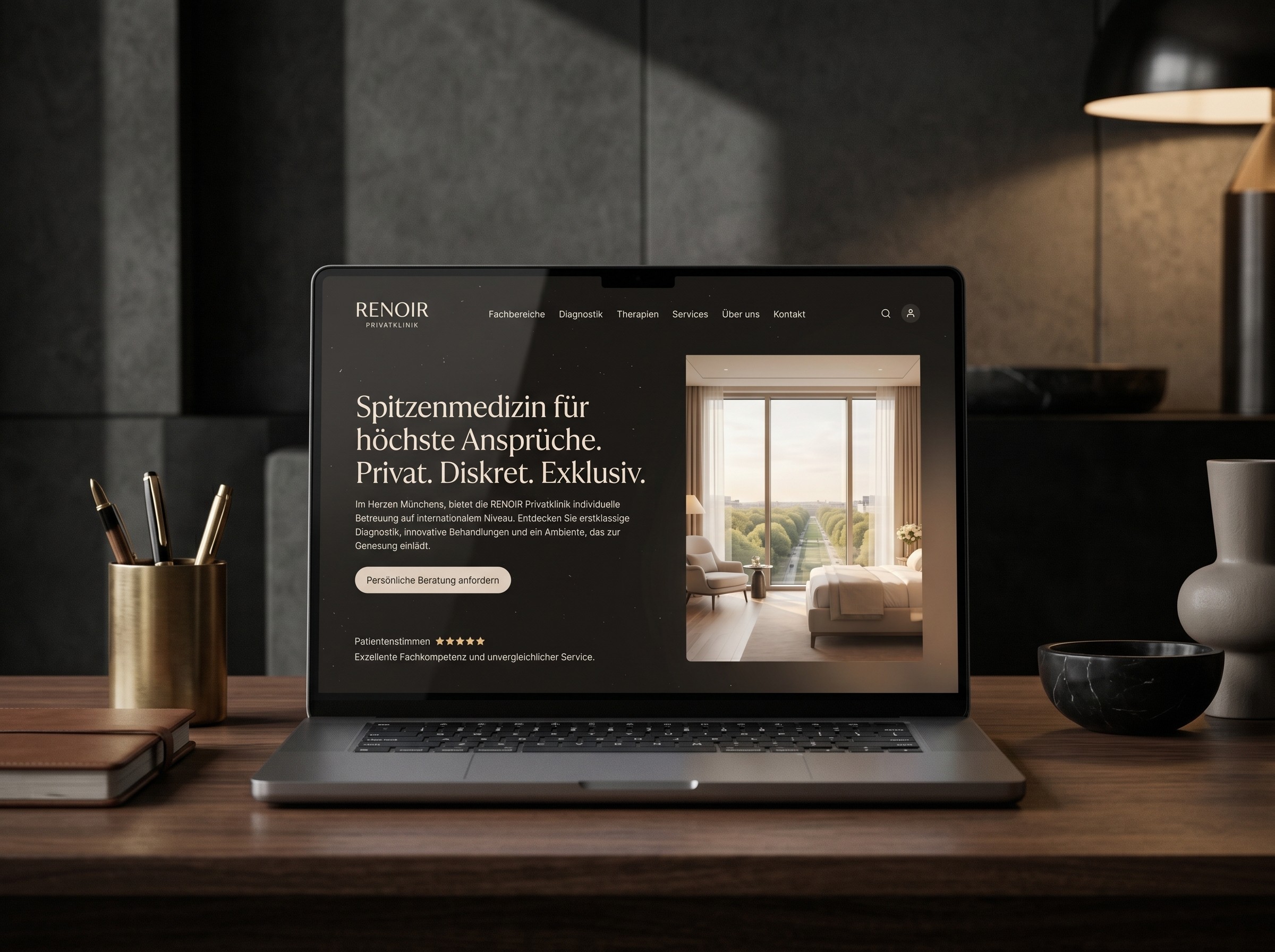 Responsive Healthcare Website für moderne Klinik