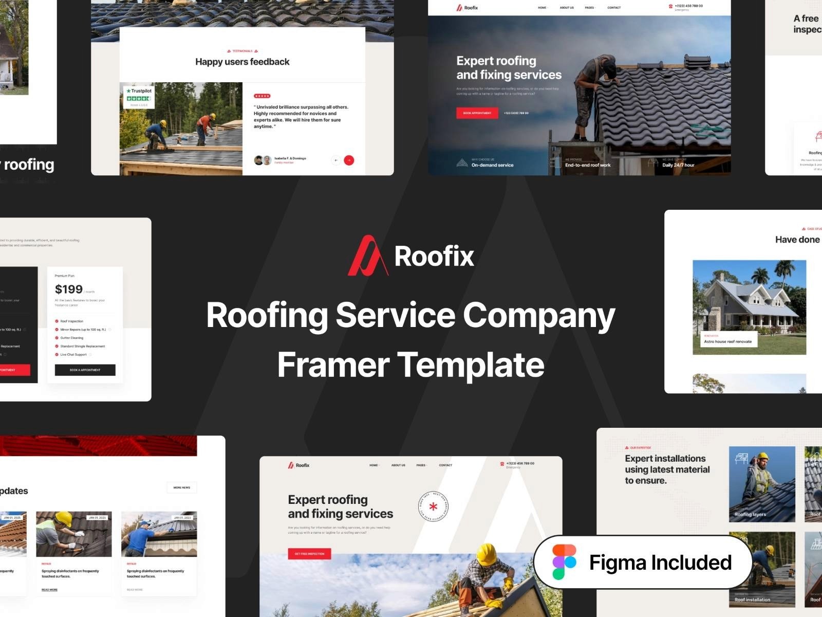 roofix roofing services agency template