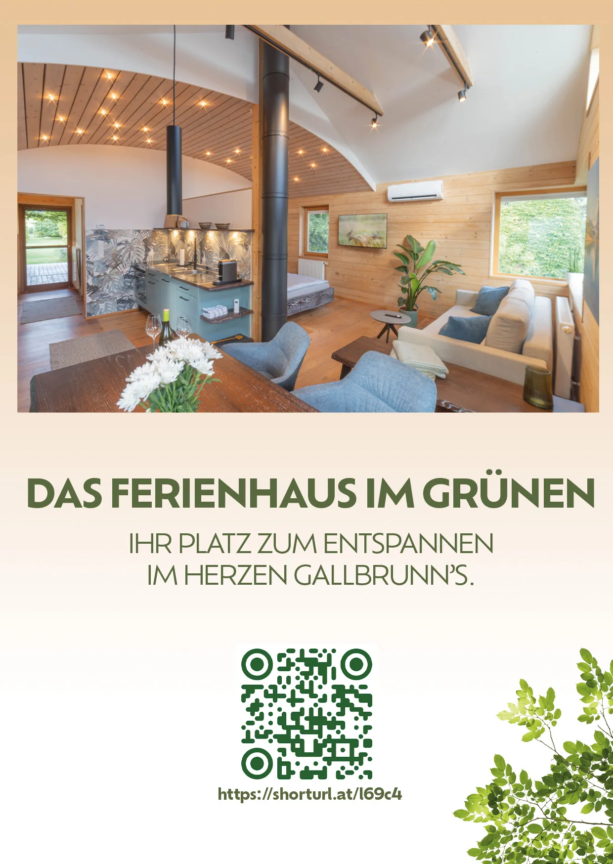 Das Haus im Grünen, Gallbrunn – A6-Flyer-Drucksujet, PKNY Pictures