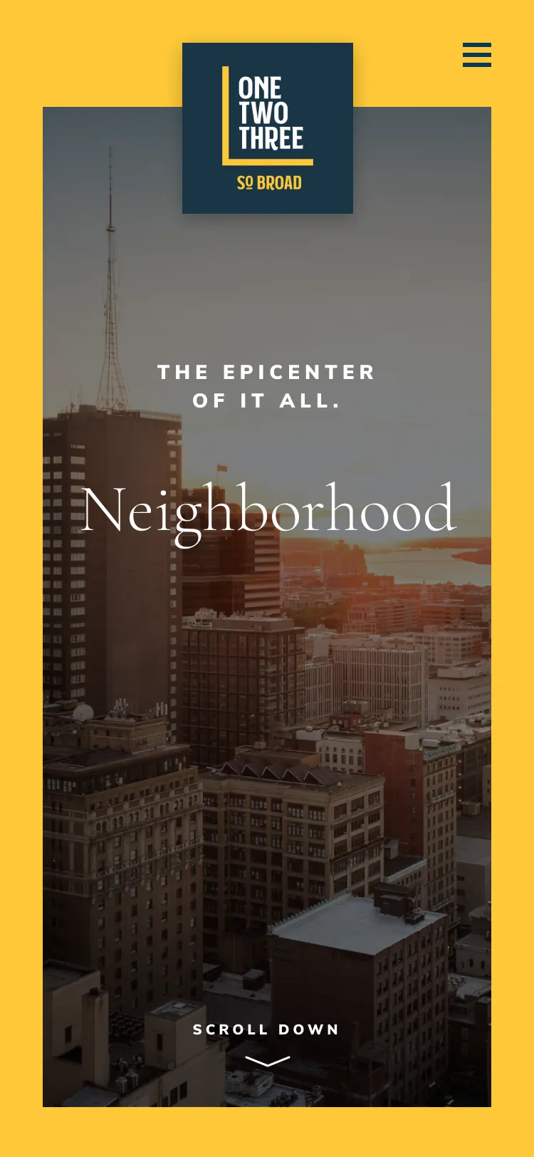 123 S Broad St mobile website view