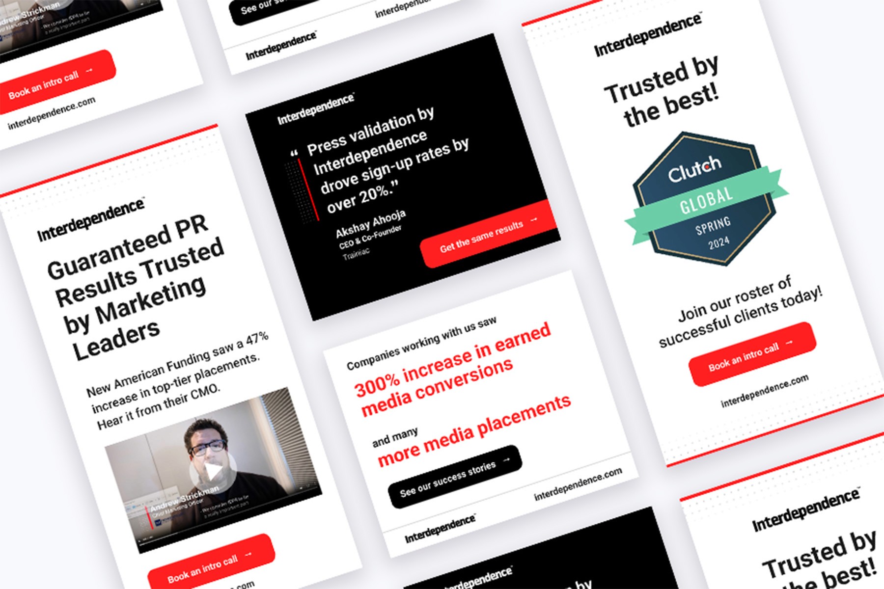 Performance marketing and display ad design by Olivia Ross