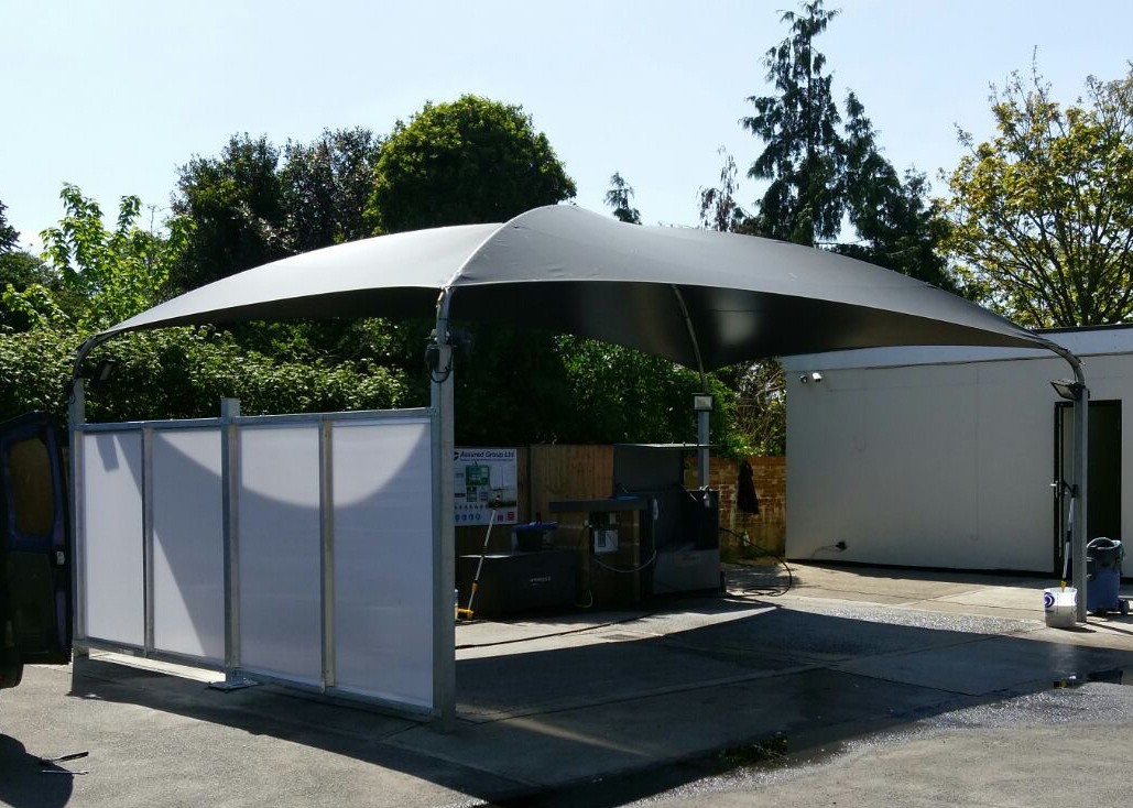 Paneling and Enclosed Structure Canopy