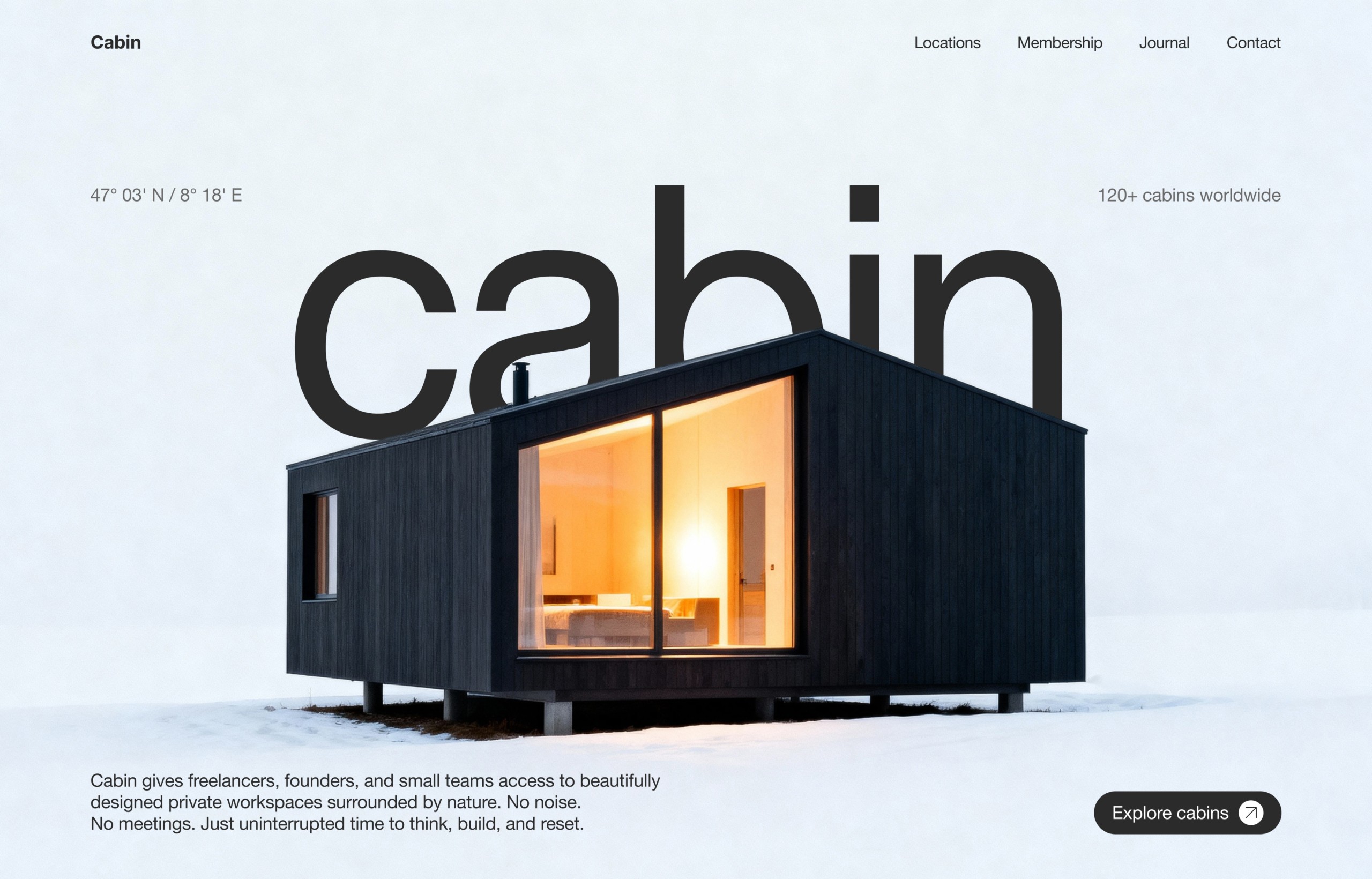 Website design screenshot