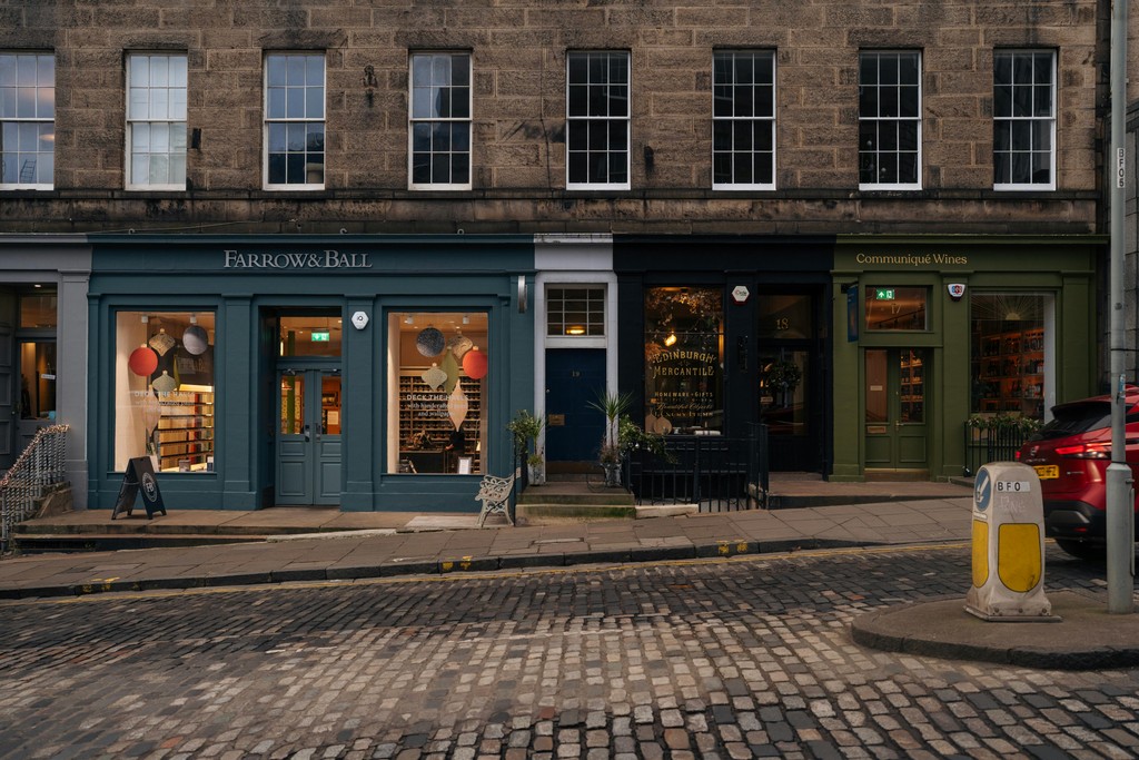 A street of commercial properties