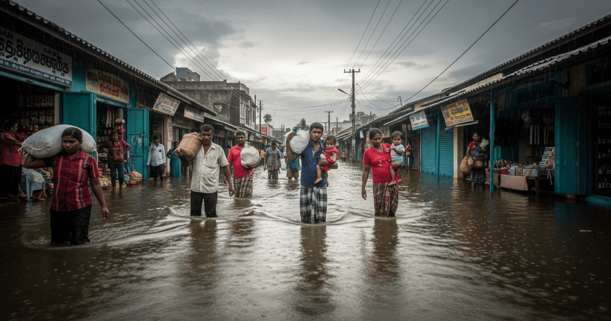 President's Hometown Submerged: Flash Floods Inundate Thambuththegama