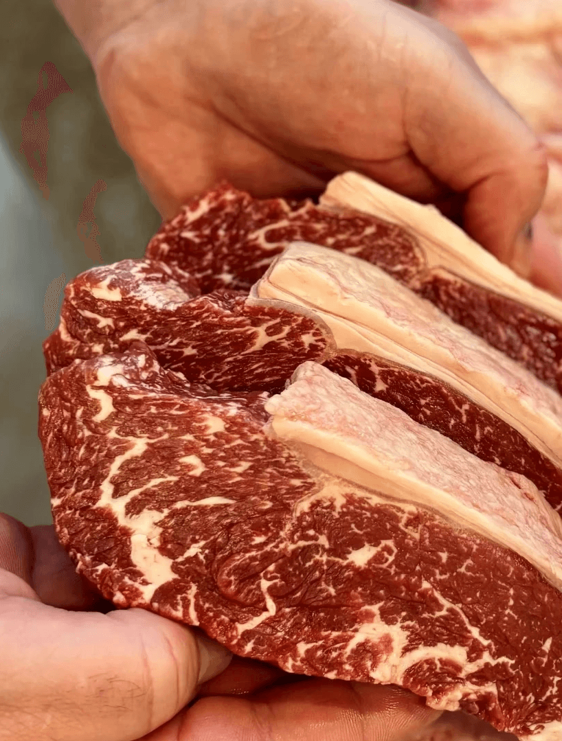 a close up of a piece of food on a table