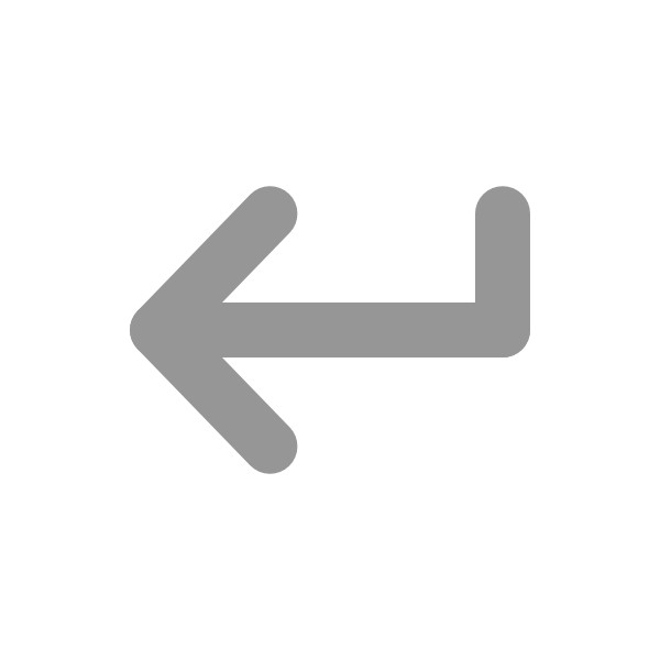 An icon of an arrow pointing left