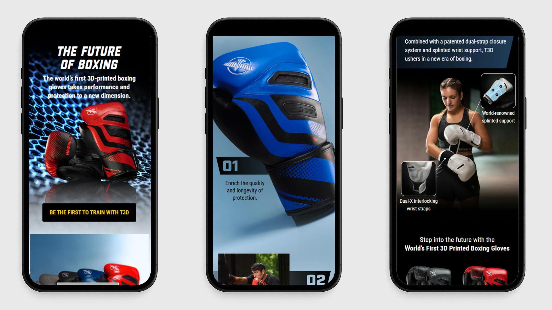 Landing page mobile layout
