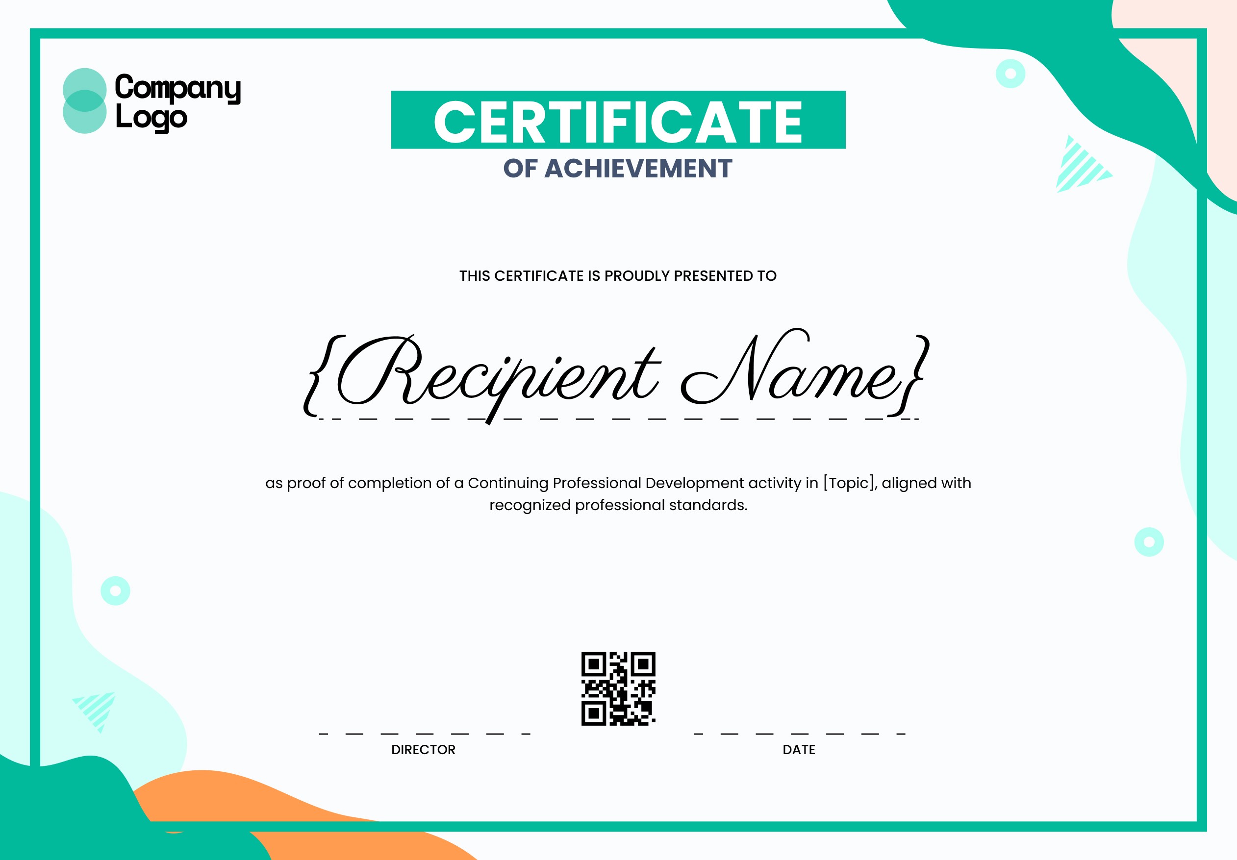 Wauld - Organized and professional course completion certificate template