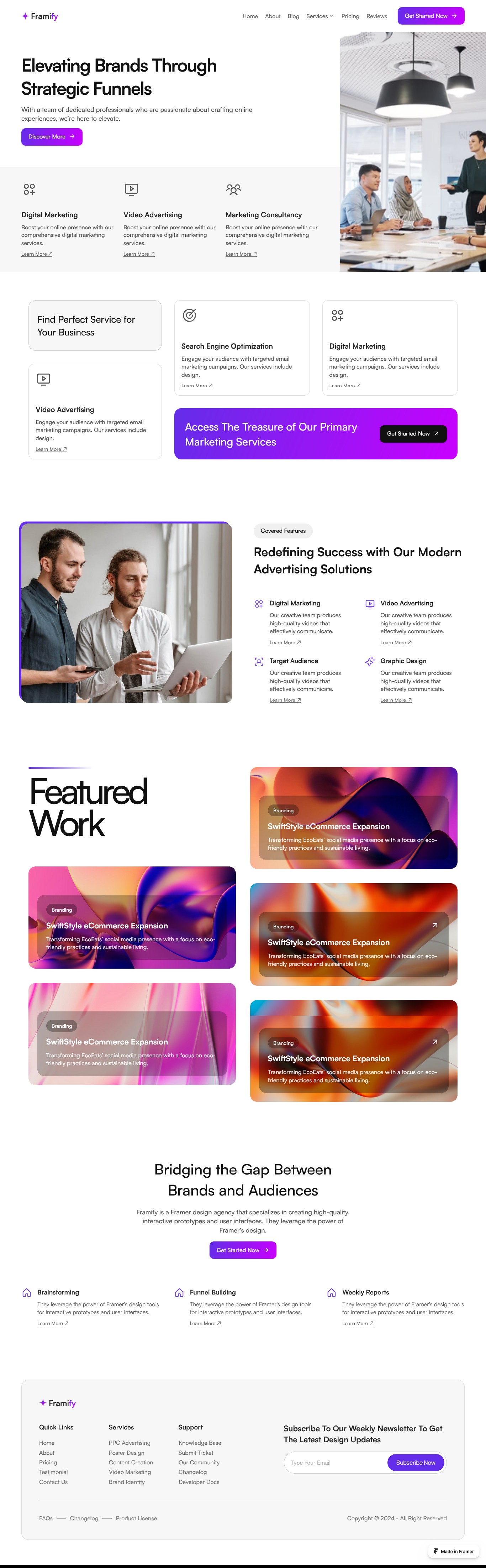 Framer Home Page v8