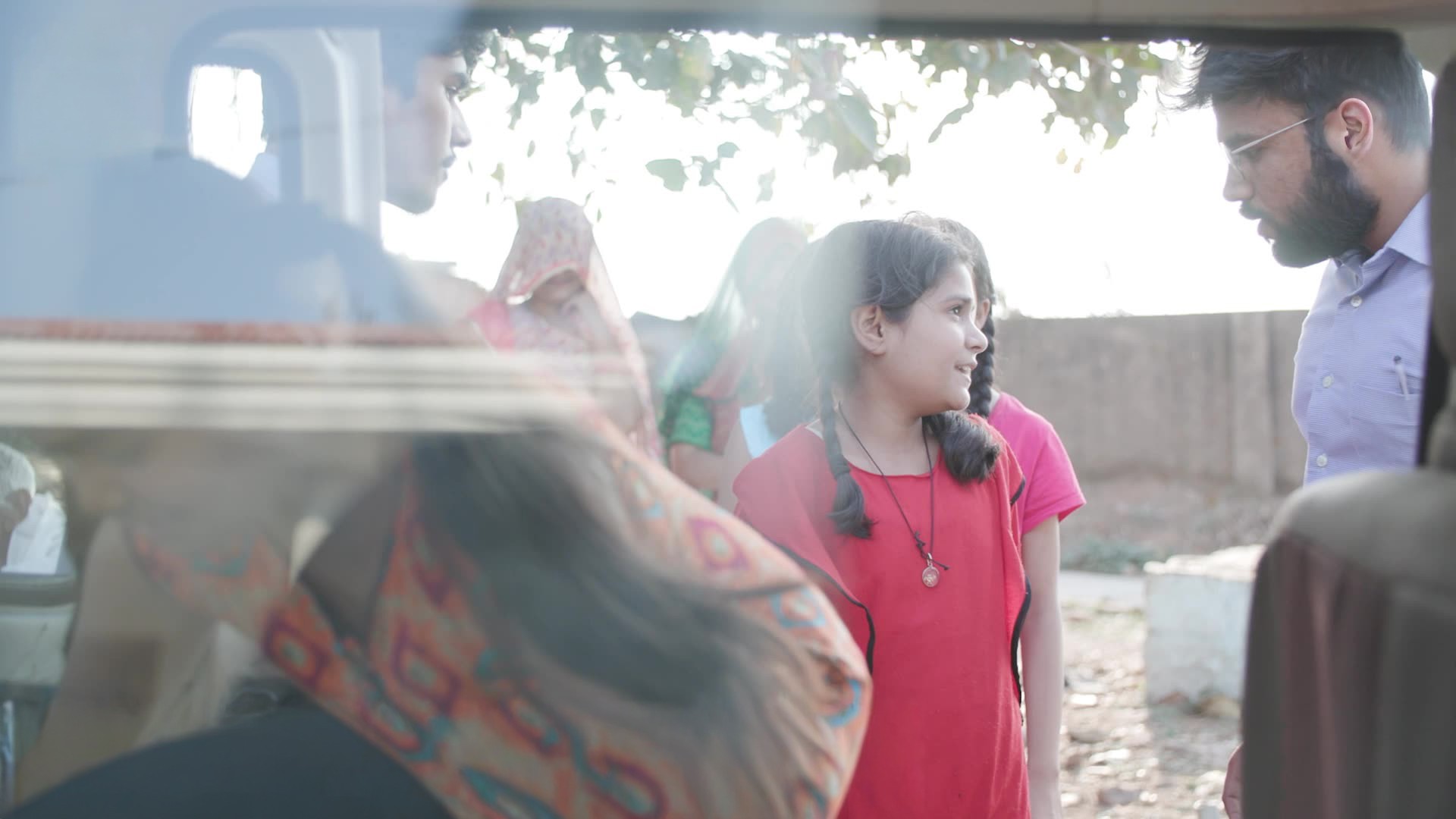 Visual from the 1090 Women and Child Helpline awareness film addressing women and child safety issues such as cybercrime and trafficking.