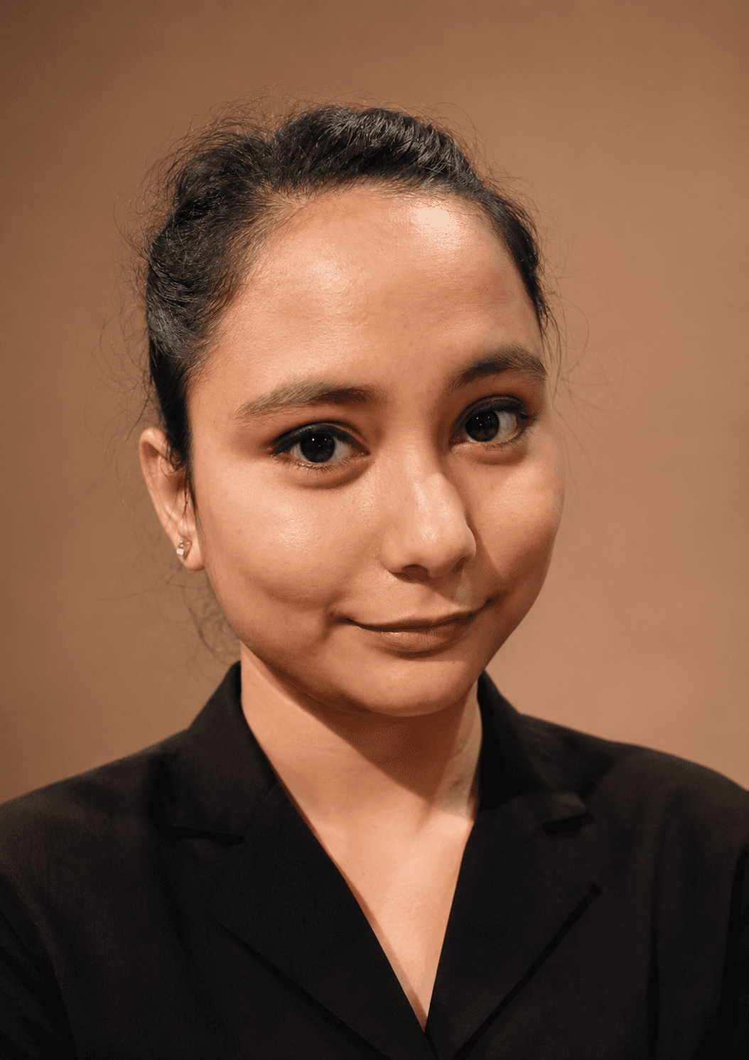 Portrait of portfolio creator – front view