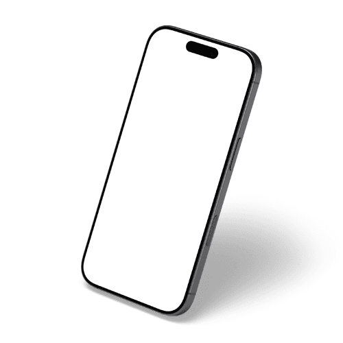 Floating iPhone 17 black mockup