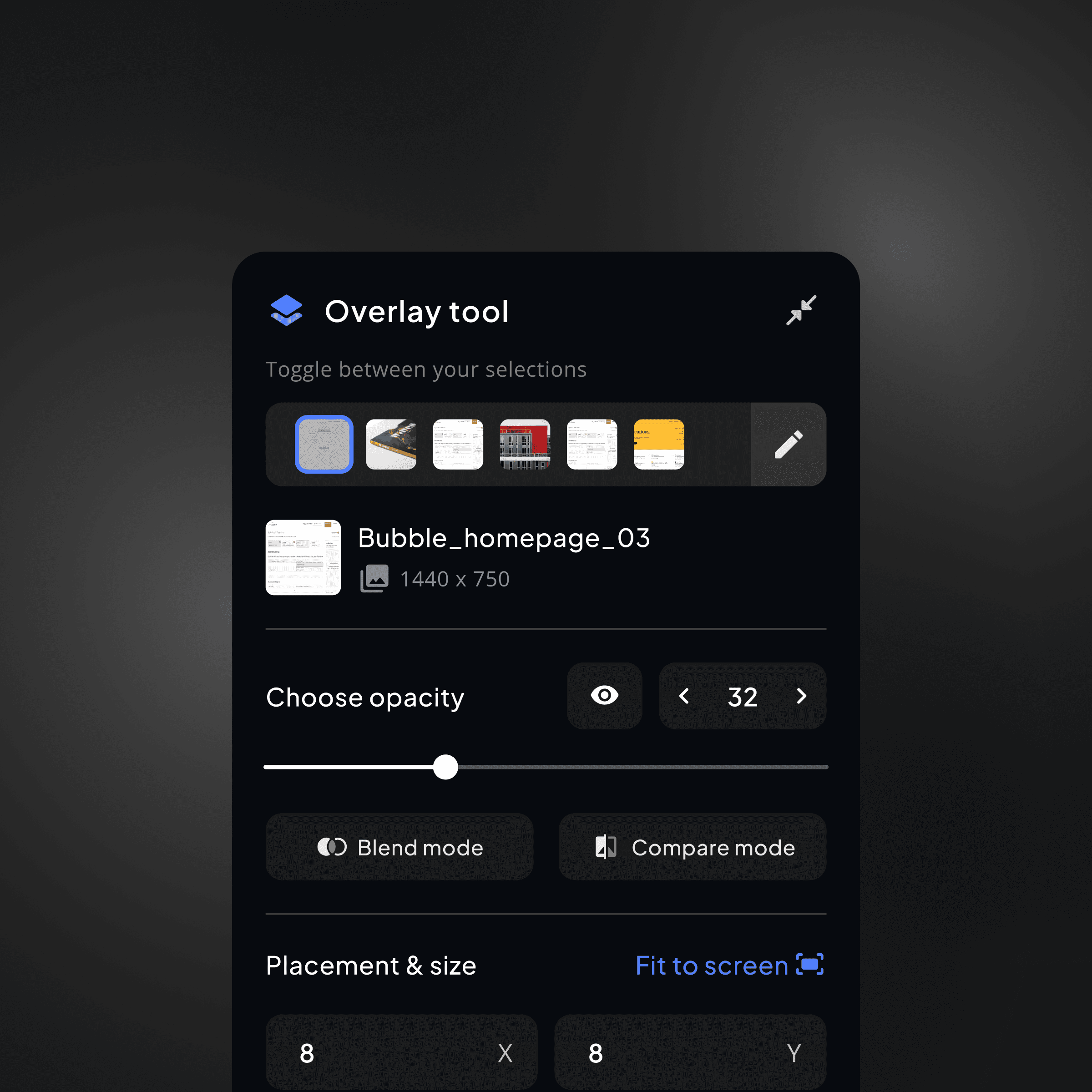 Cassini's overlay tool