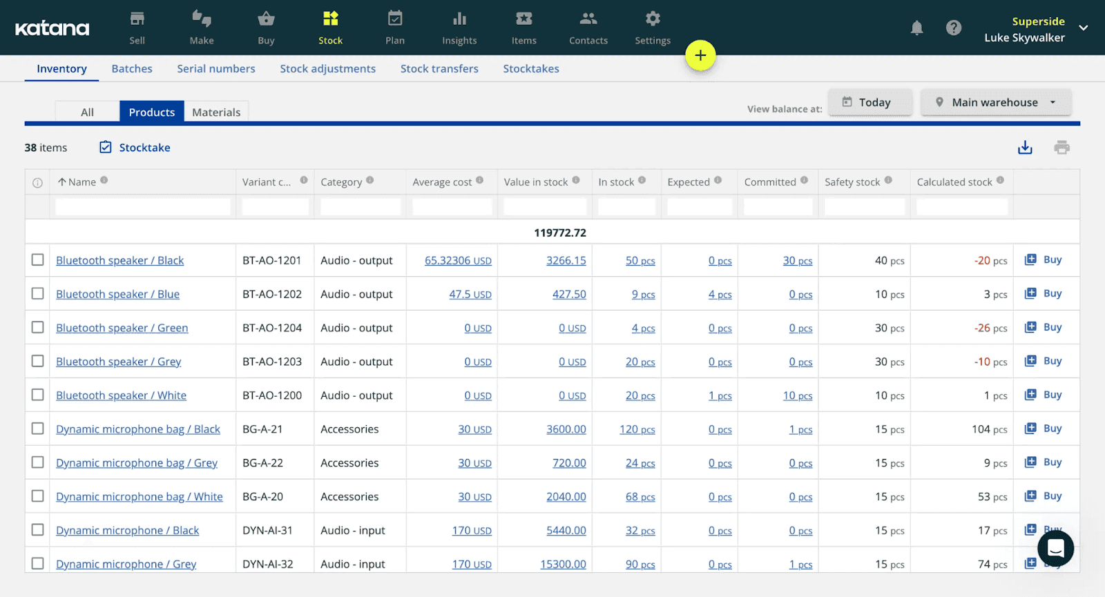 Screenshot of Katana
