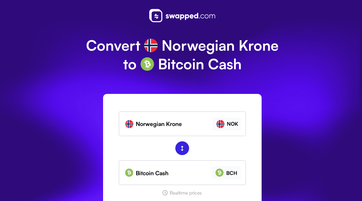 Convert Norwegian Krone (NOK) to Bitcoin Cash (BCH)