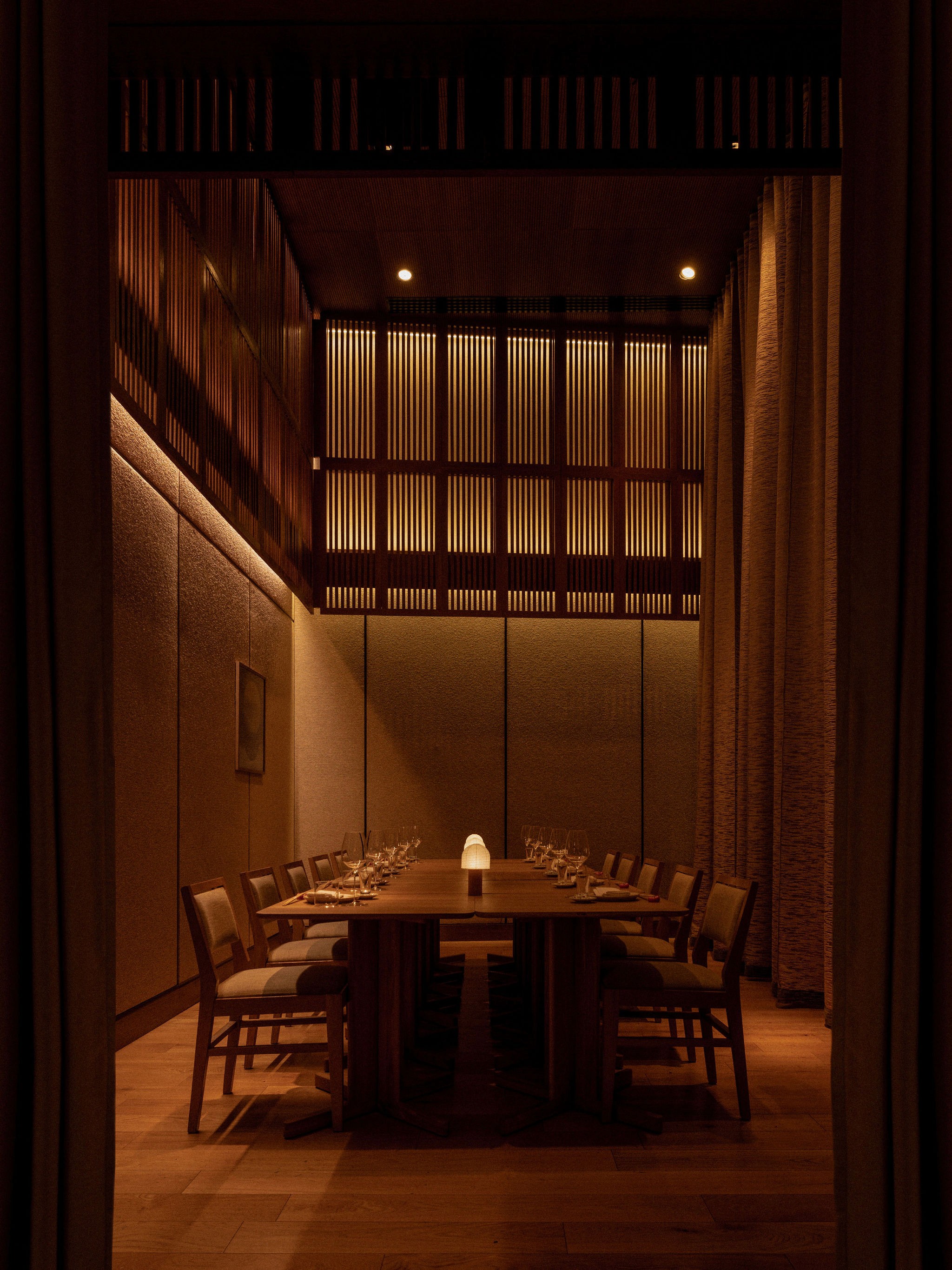 Mitsu restaurant interior private dining space