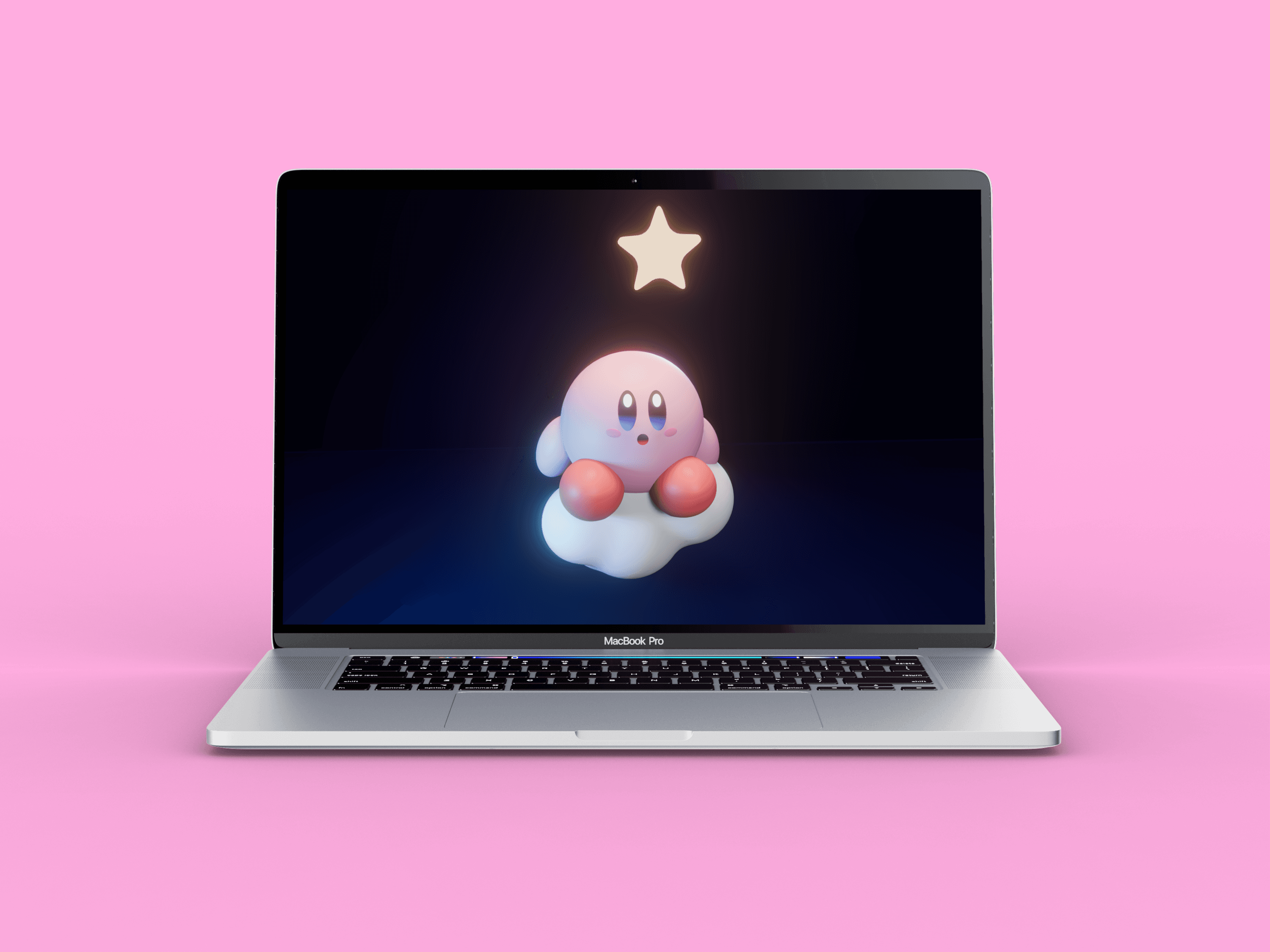 Pastel ice cream packaging design with retro typography on pink background