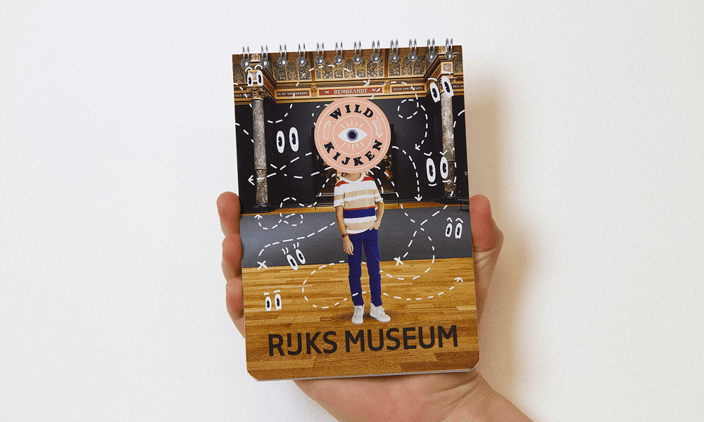 Grafisch ontwerp Rijksmuseum Wild kijken notitieblok