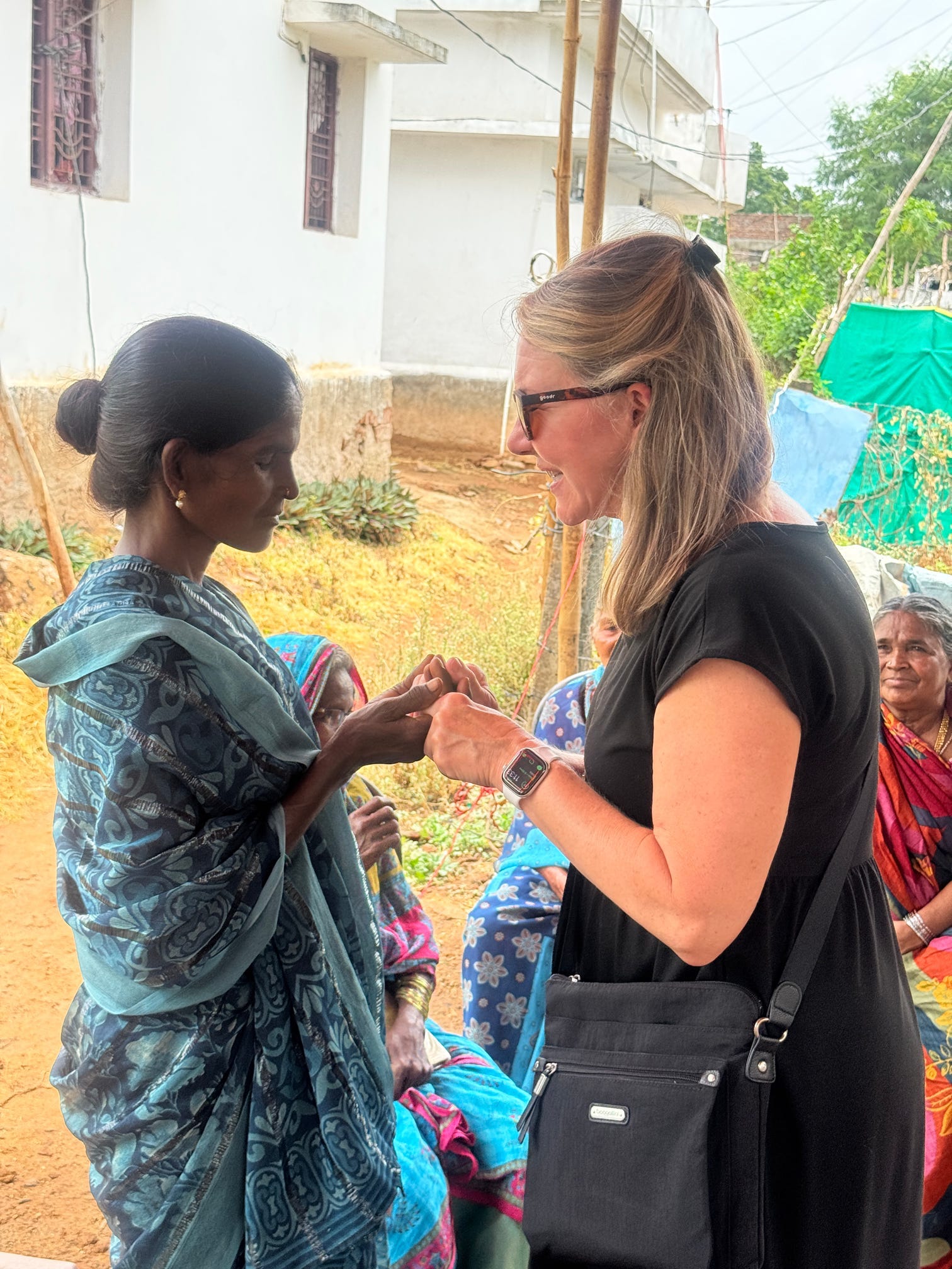 Prayer with India Woman