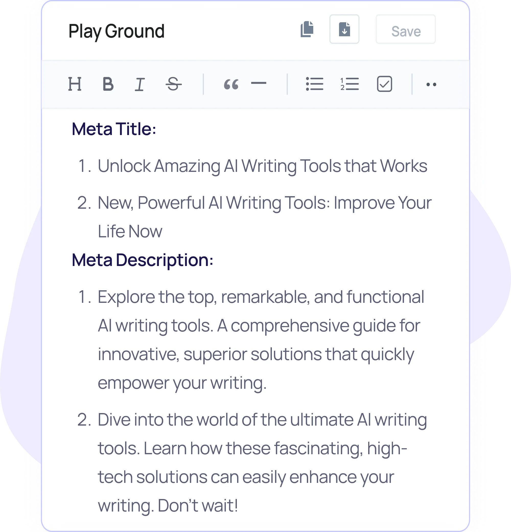 Meta Tag Generator Step - 3