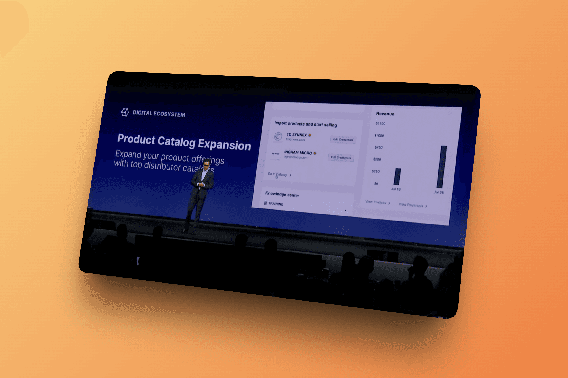 Peush Patel, VP of Product @ AppDirect, presenting Distributor Integrations during Thrive 2024