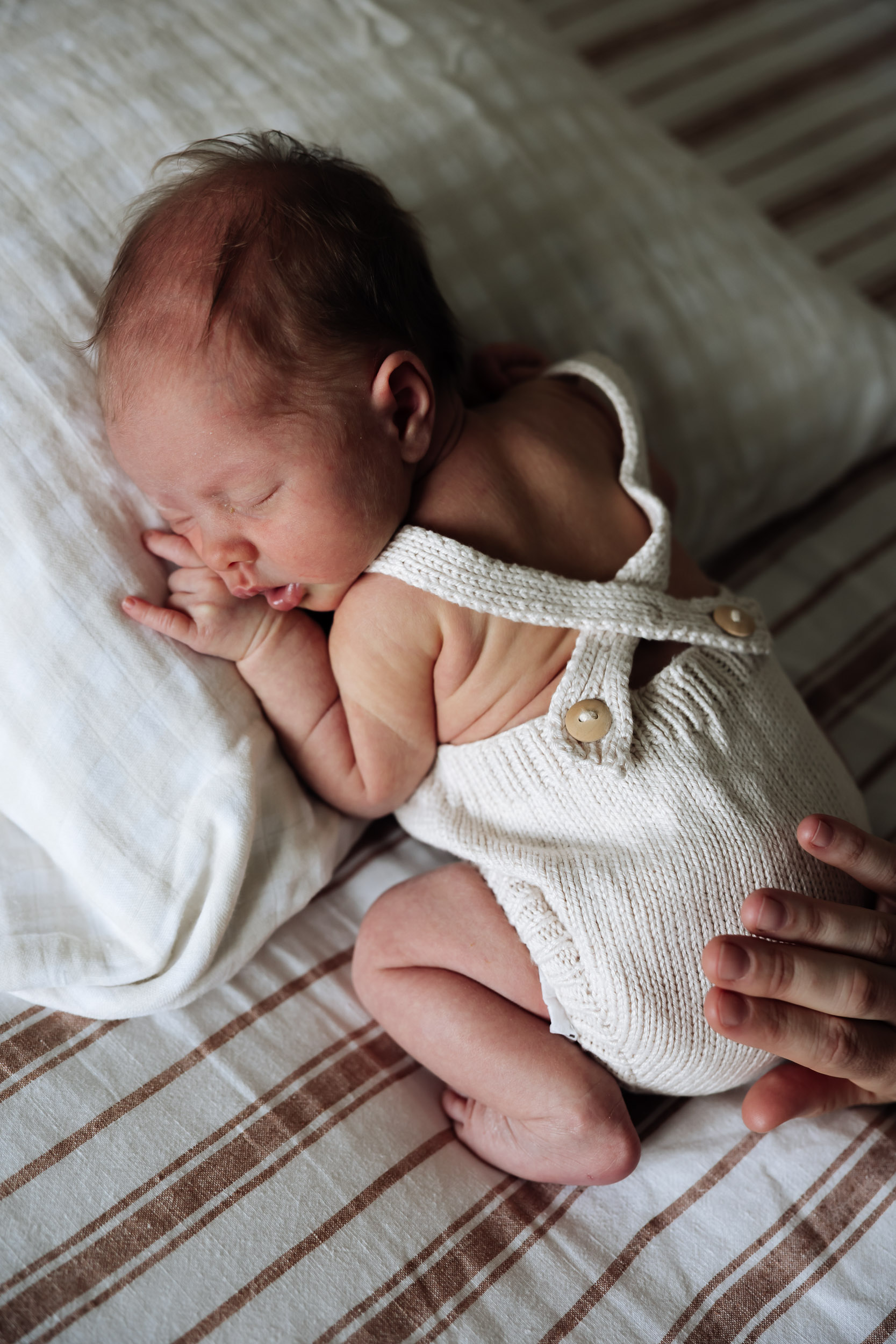 Sleeping baby on a pillow