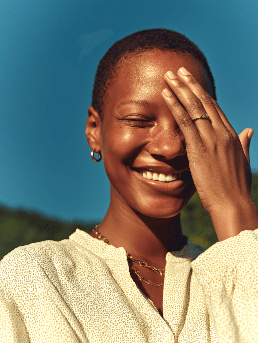 women smiling