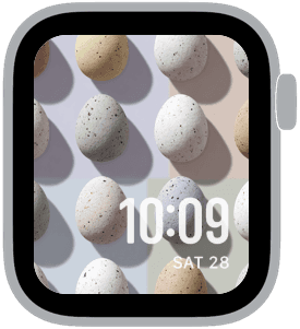 speckled eggs Apple Watch face preview 3 featuring easter and spring.