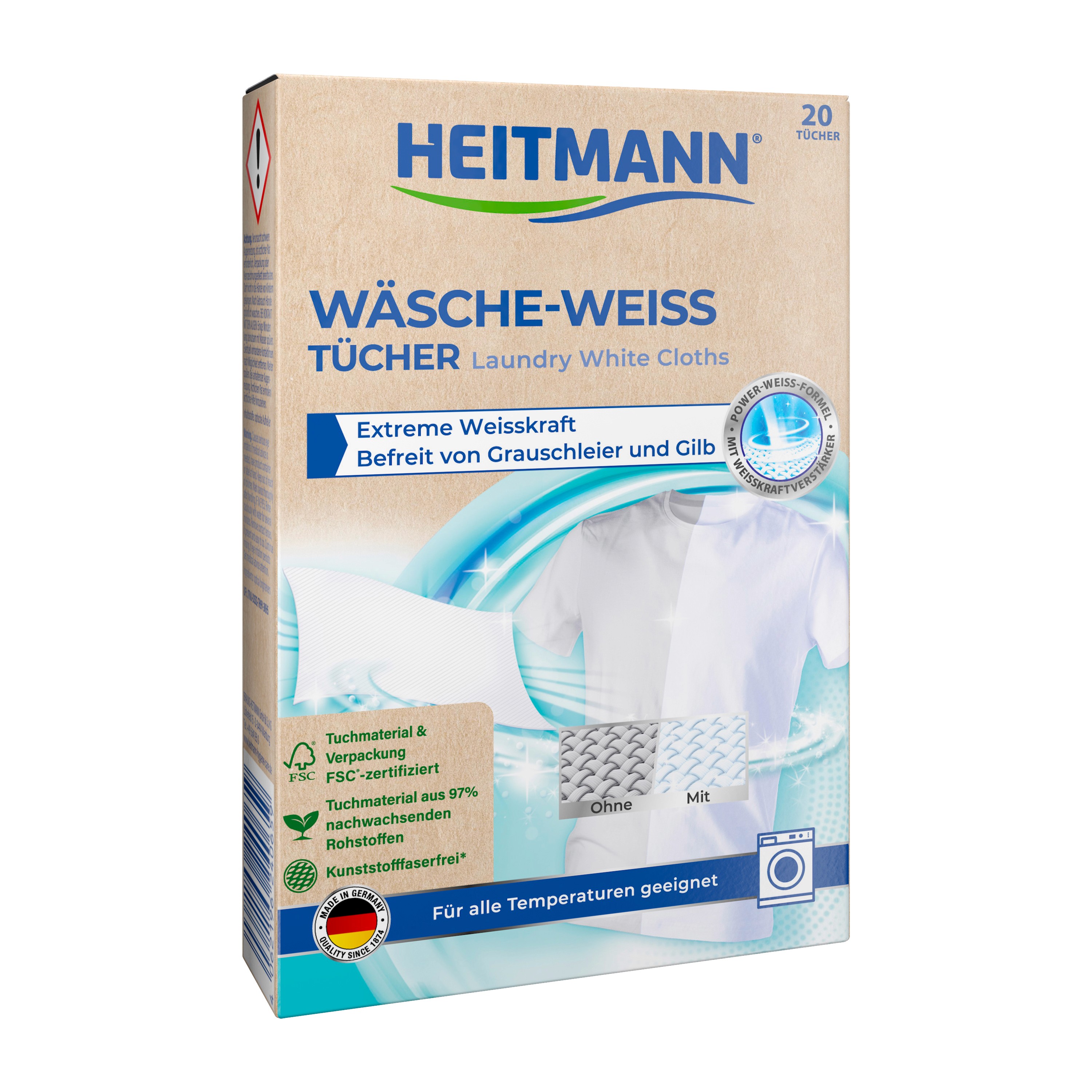 Heitmann Chusteczki wybielające FSC 20szt.