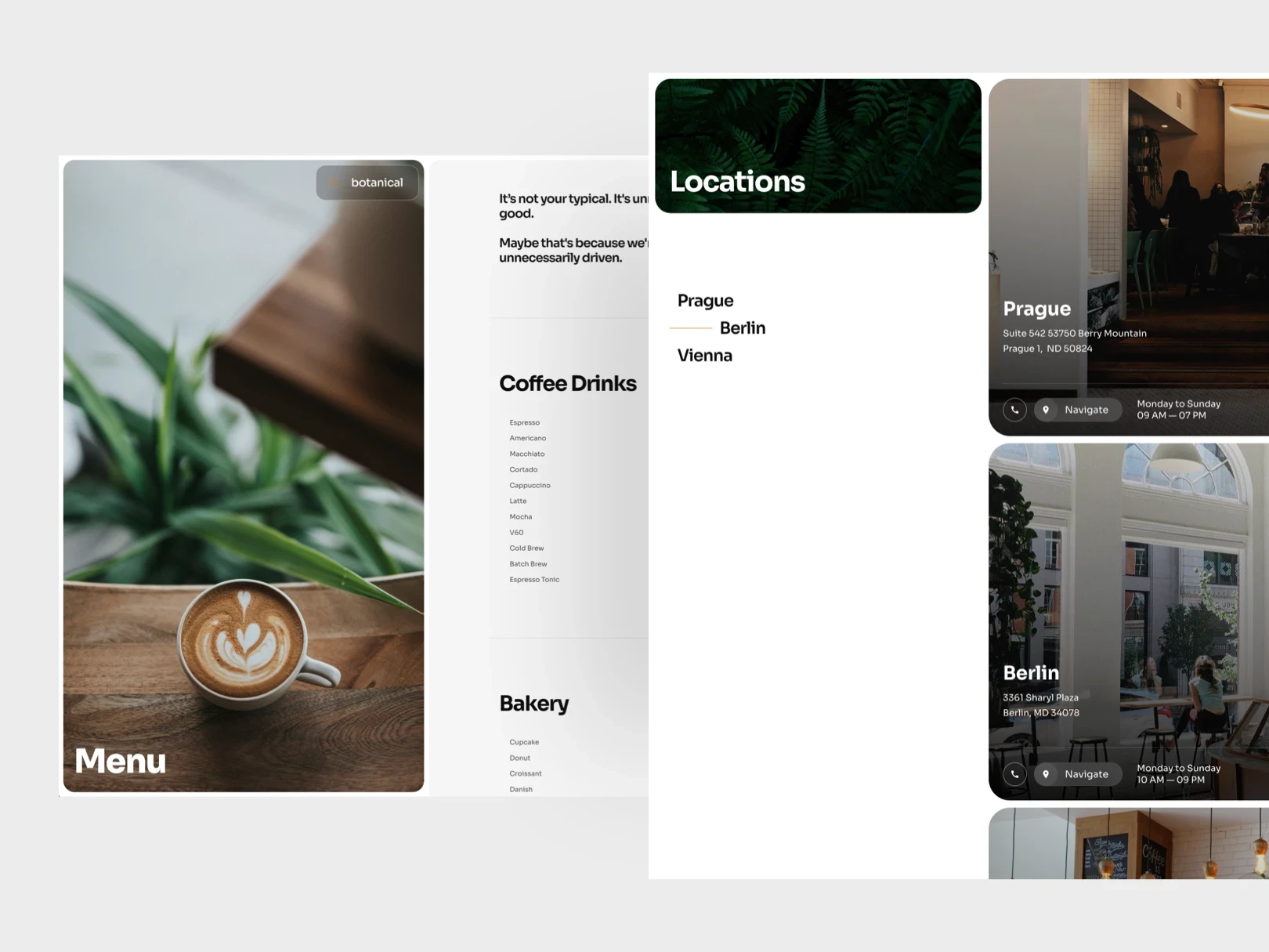 Botanical Framer website template